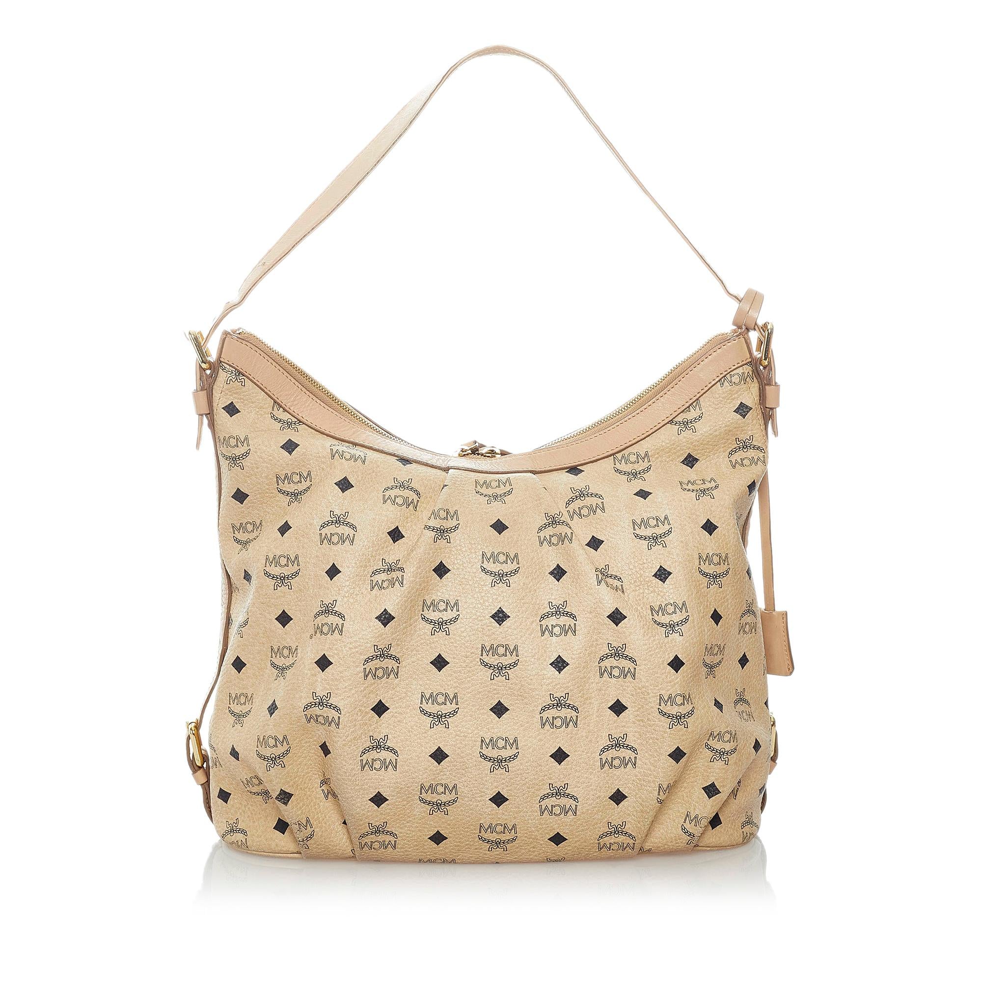 MCM Visetos Leather Shoulder Bag (SHG-32718)