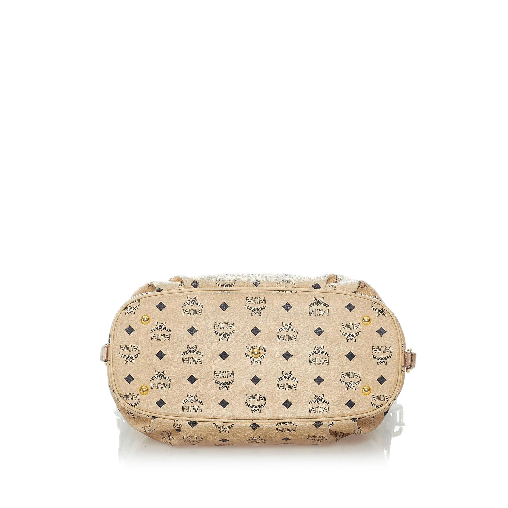 MCM Visetos Leather Shoulder Bag (SHG-32718)