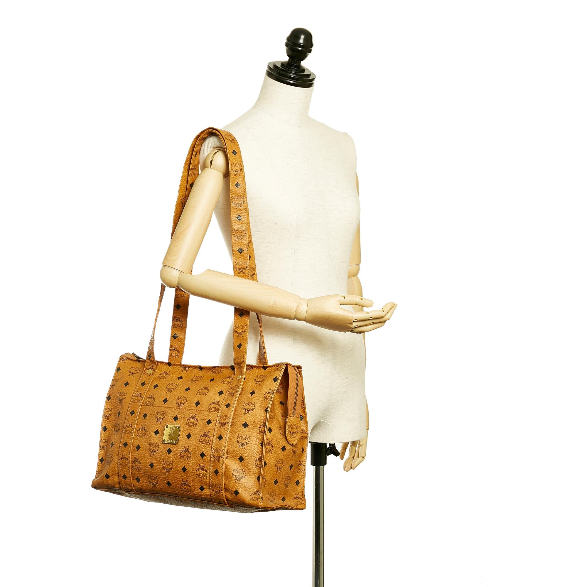 MCM Visetos Leather Tote Bag (SHG-27037)