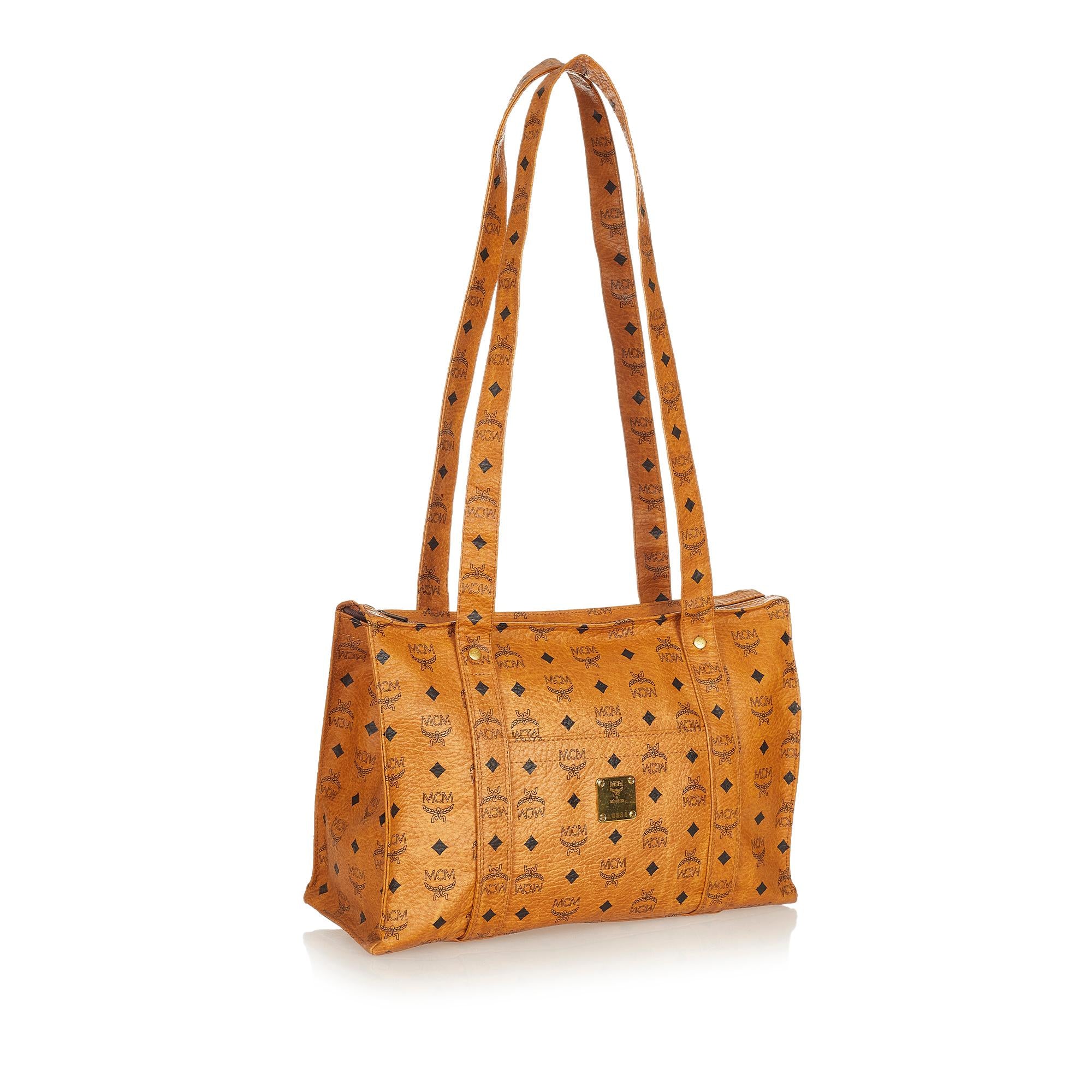 MCM Visetos Leather Tote Bag (SHG-27037)