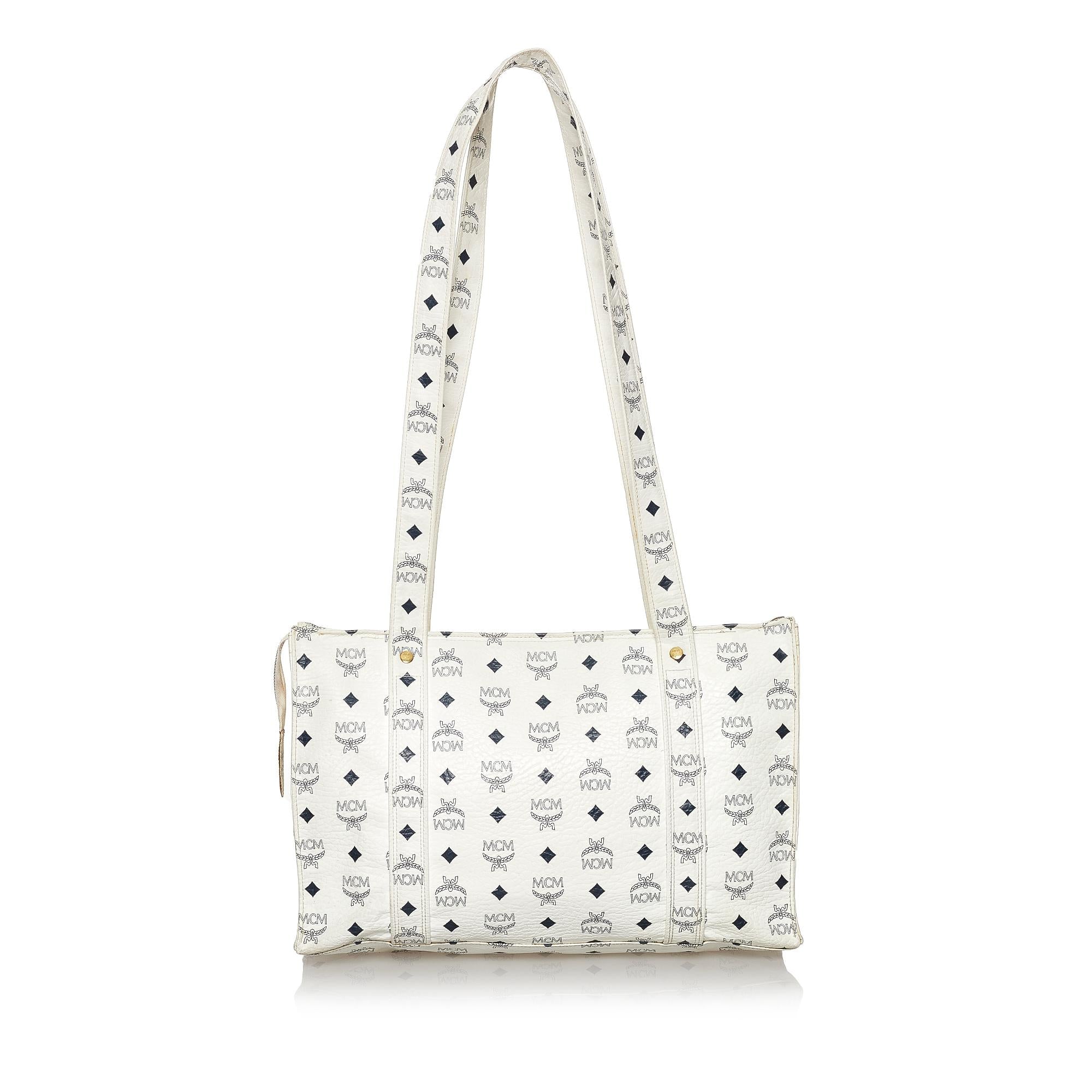 MCM Visetos Leather Tote Bag (SHG-29881)