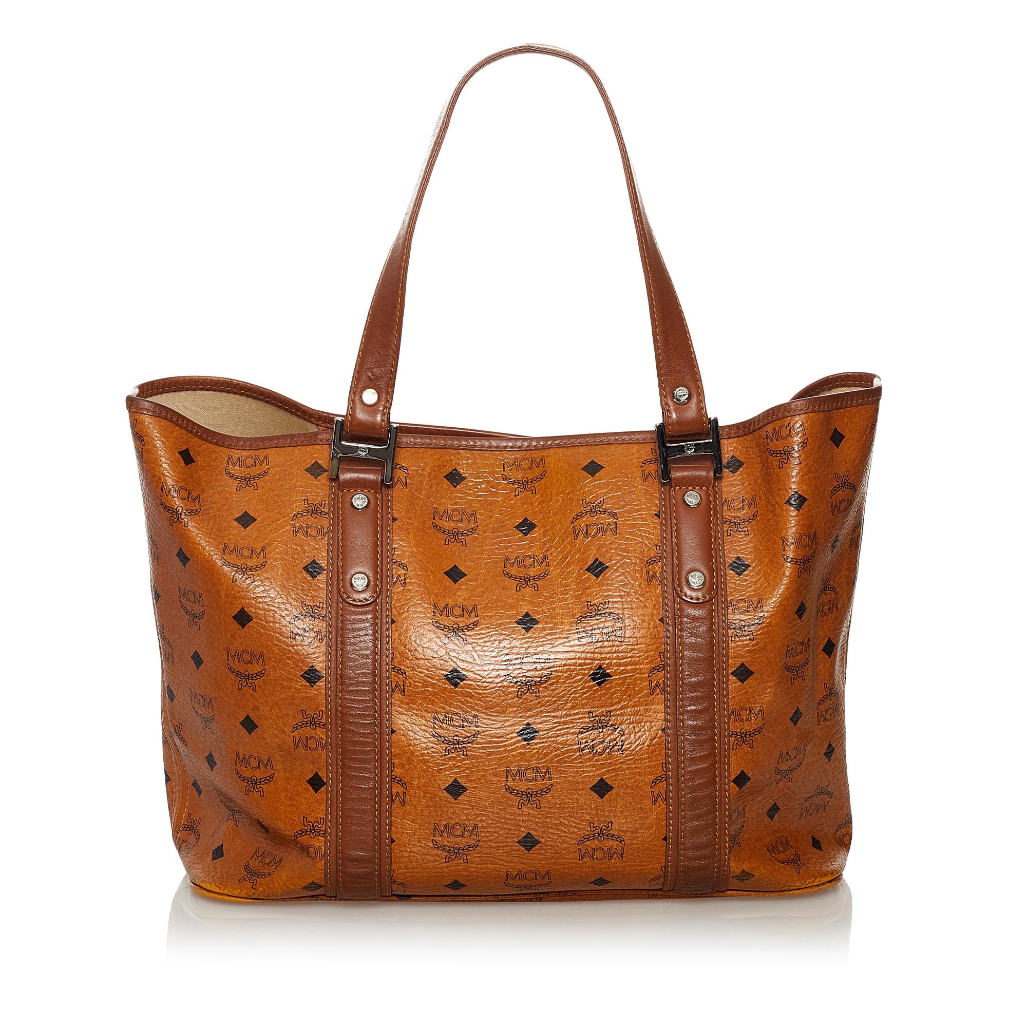 MCM Visetos Leather Tote Bag (SHG-31461)