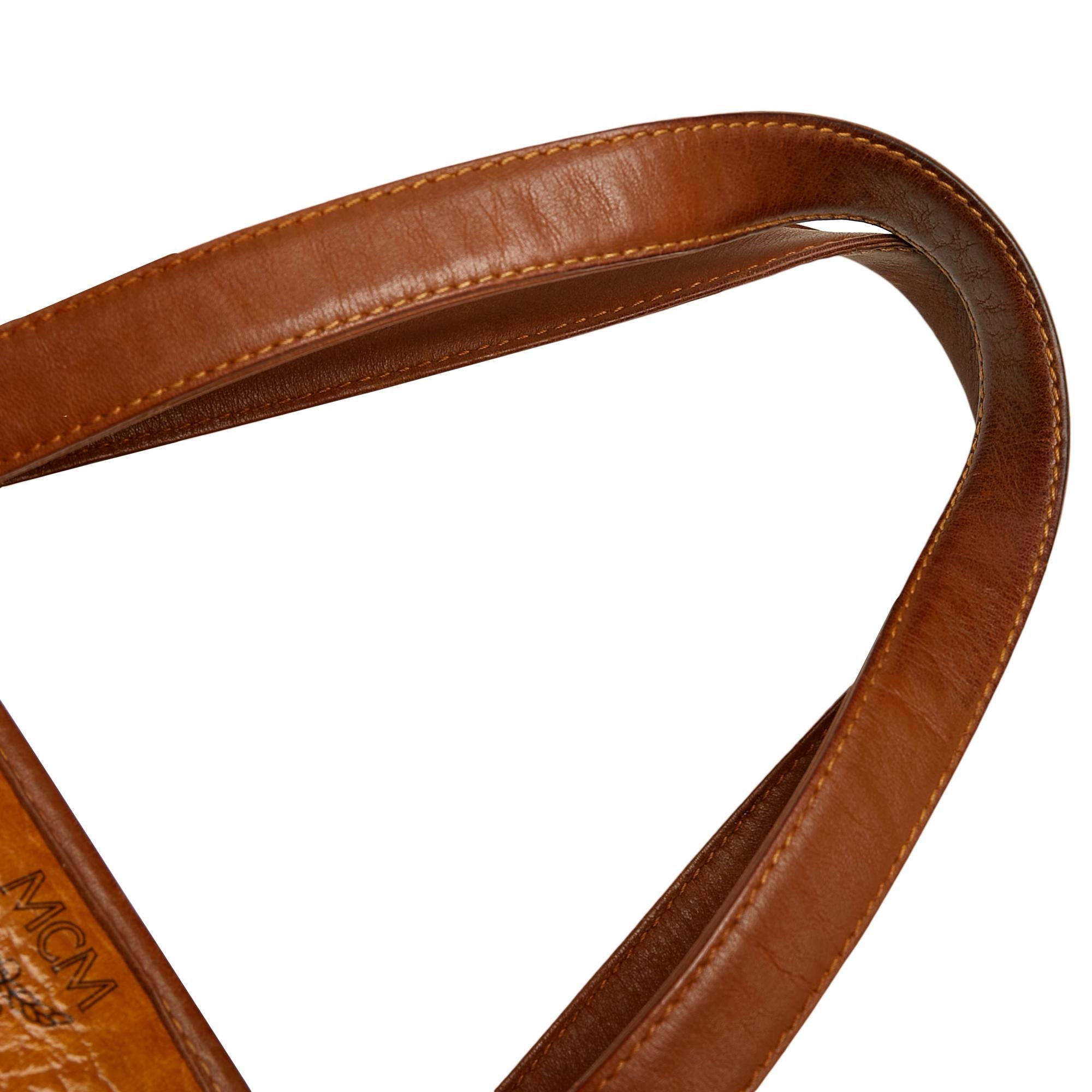 MCM Visetos Leather Tote Bag (SHG-31461)