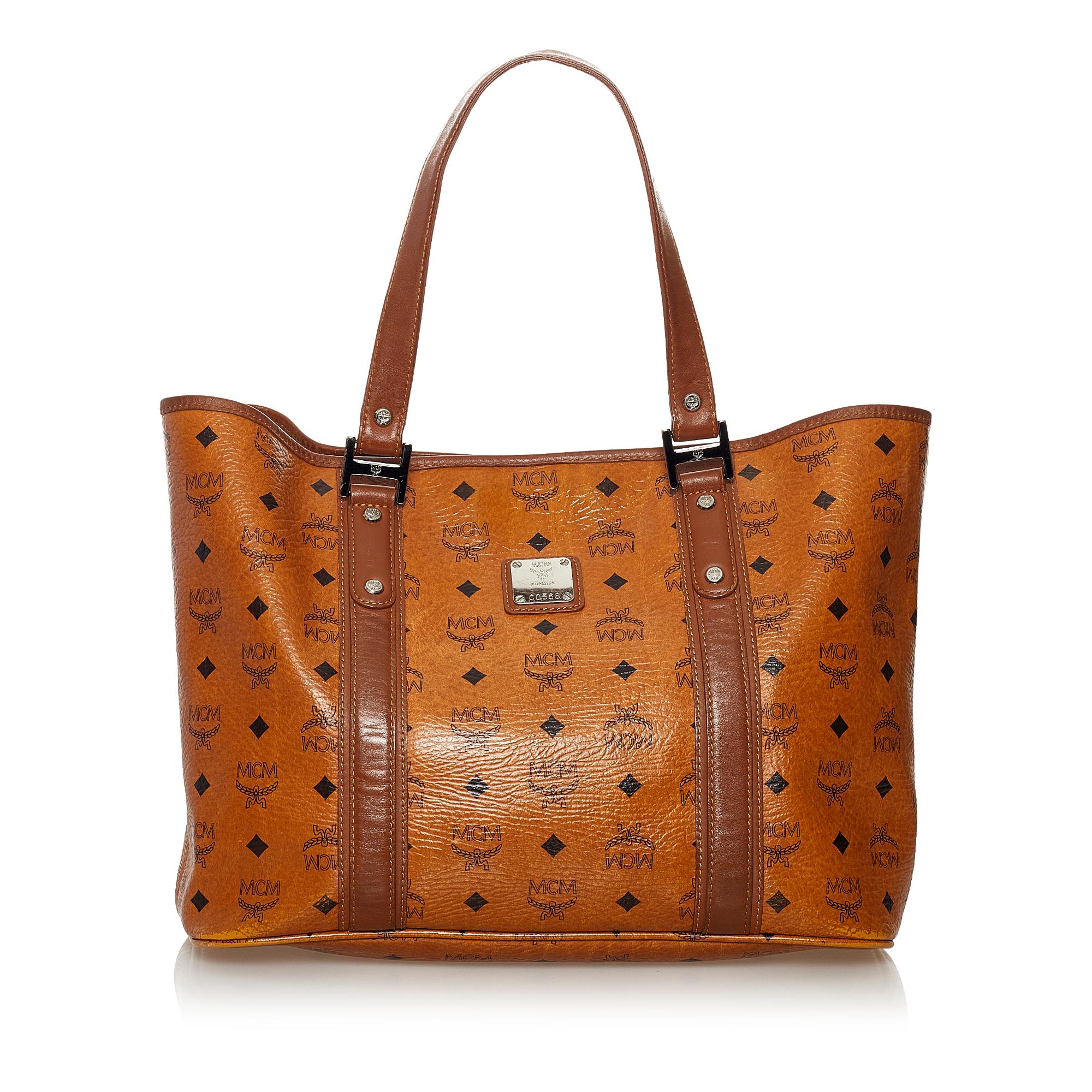 MCM Visetos Leather Tote Bag (SHG-31461)