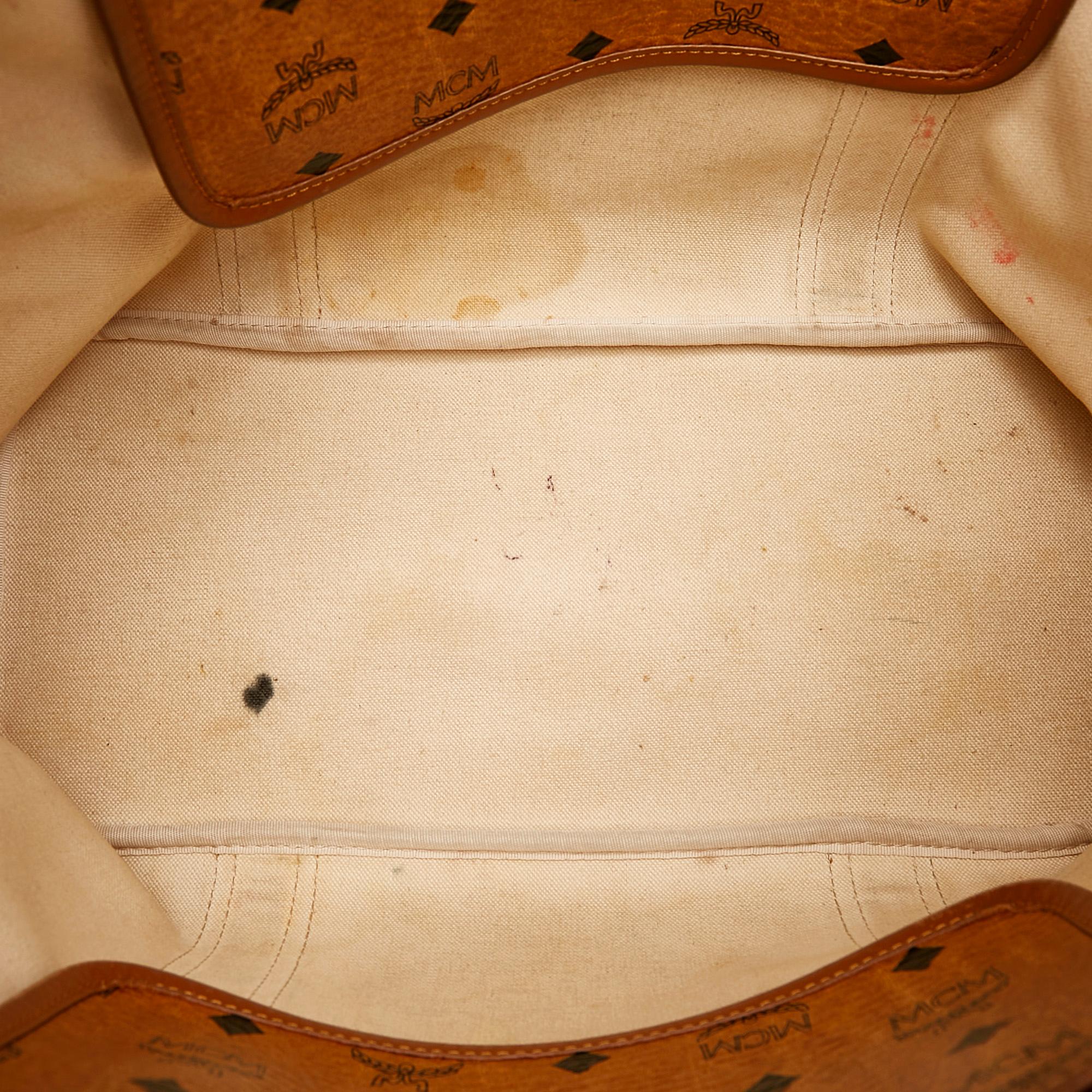 MCM Visetos Leather Tote Bag (SHG-31461)