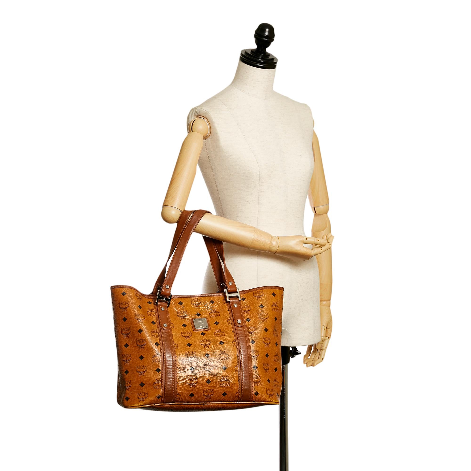 MCM Visetos Leather Tote Bag (SHG-31461)