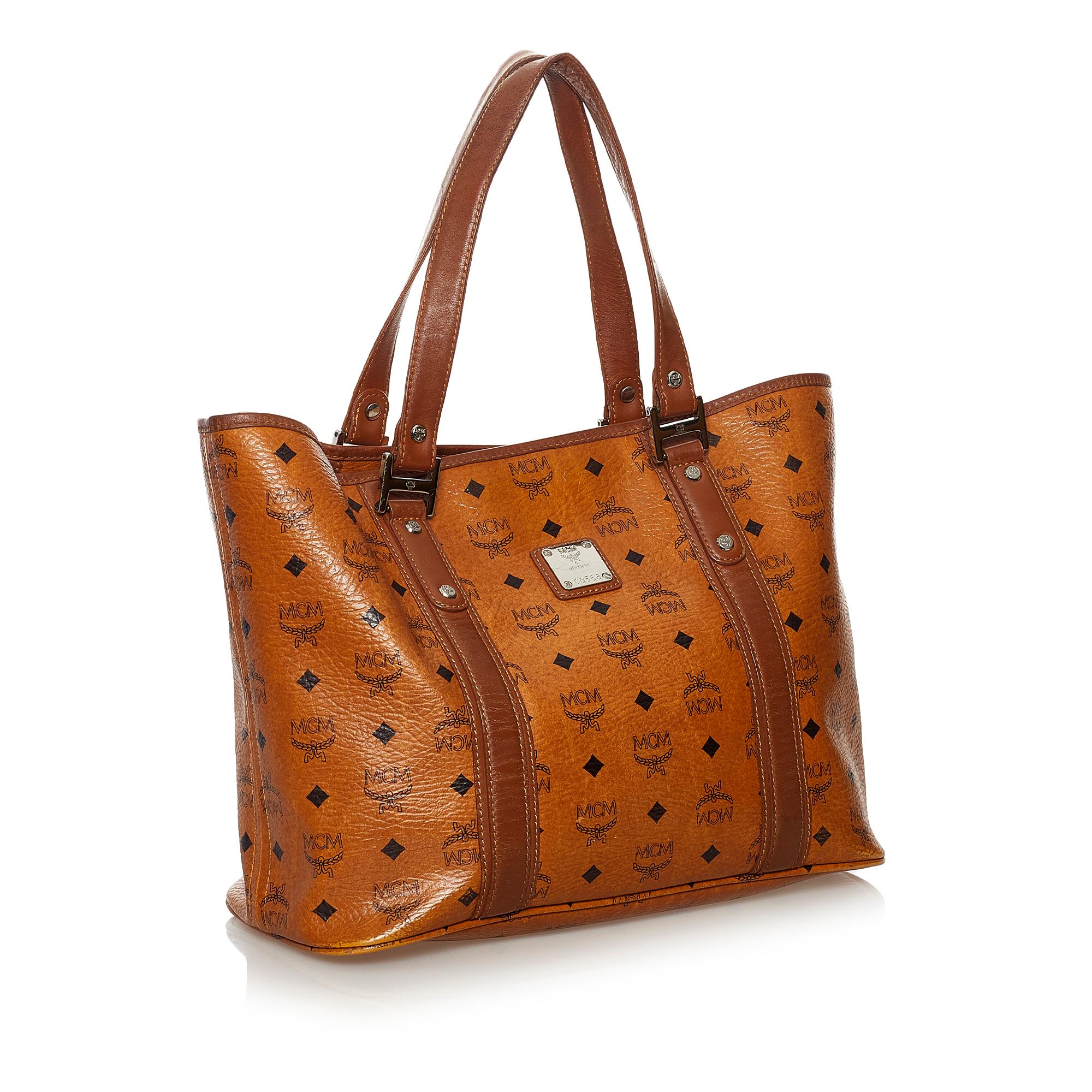 MCM Visetos Leather Tote Bag (SHG-31461)