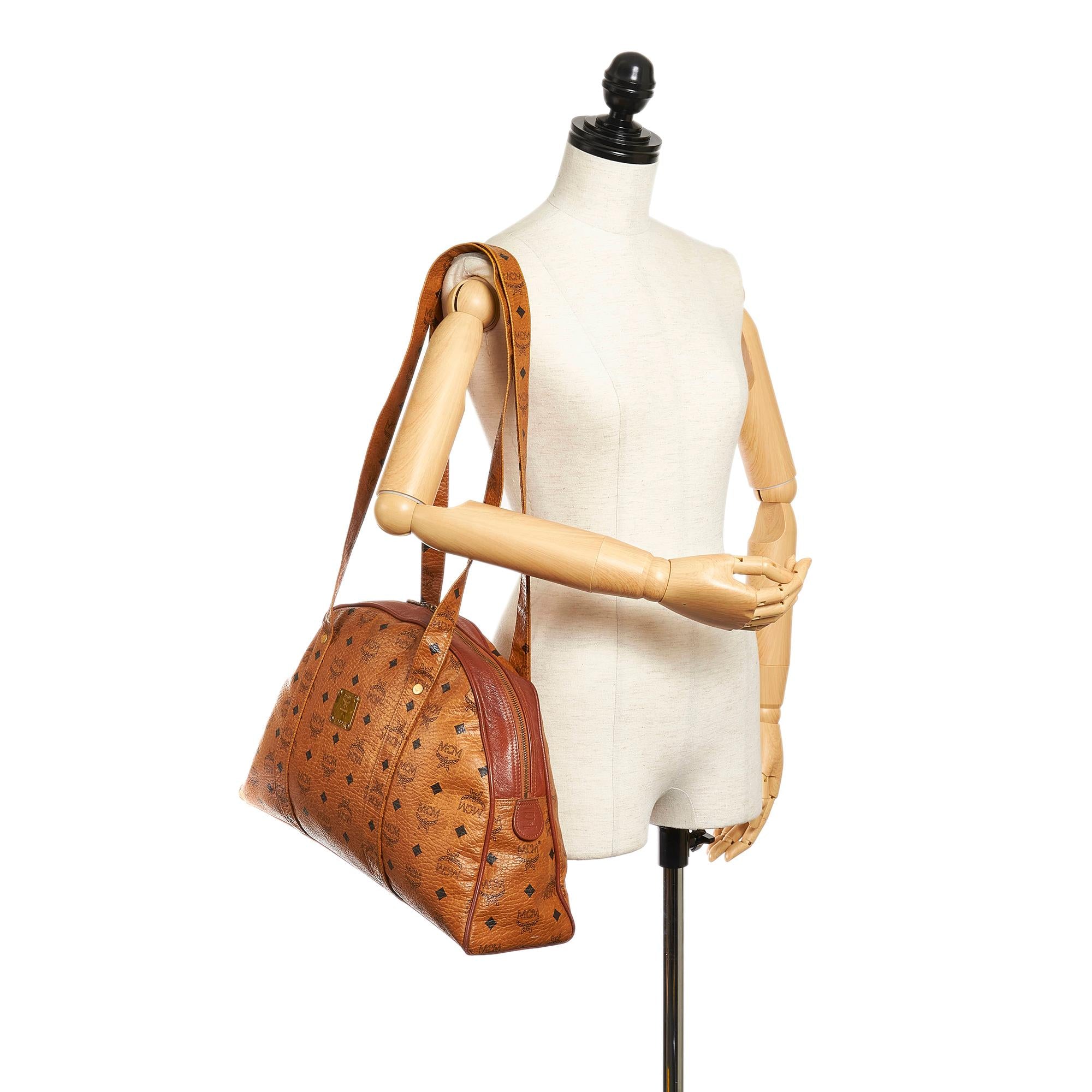 MCM Visetos Leather Tote Bag (SHG-32297)