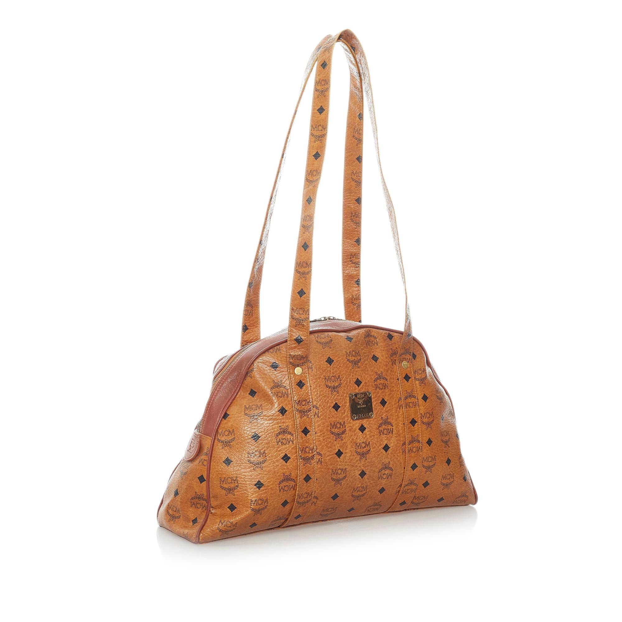 MCM Visetos Leather Tote Bag (SHG-32297)