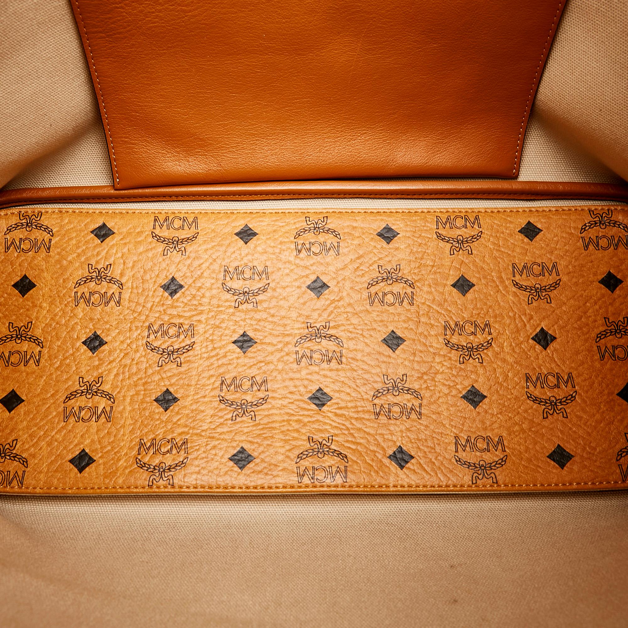 MCM Visetos Leather Tote Bag (SHG-32307)