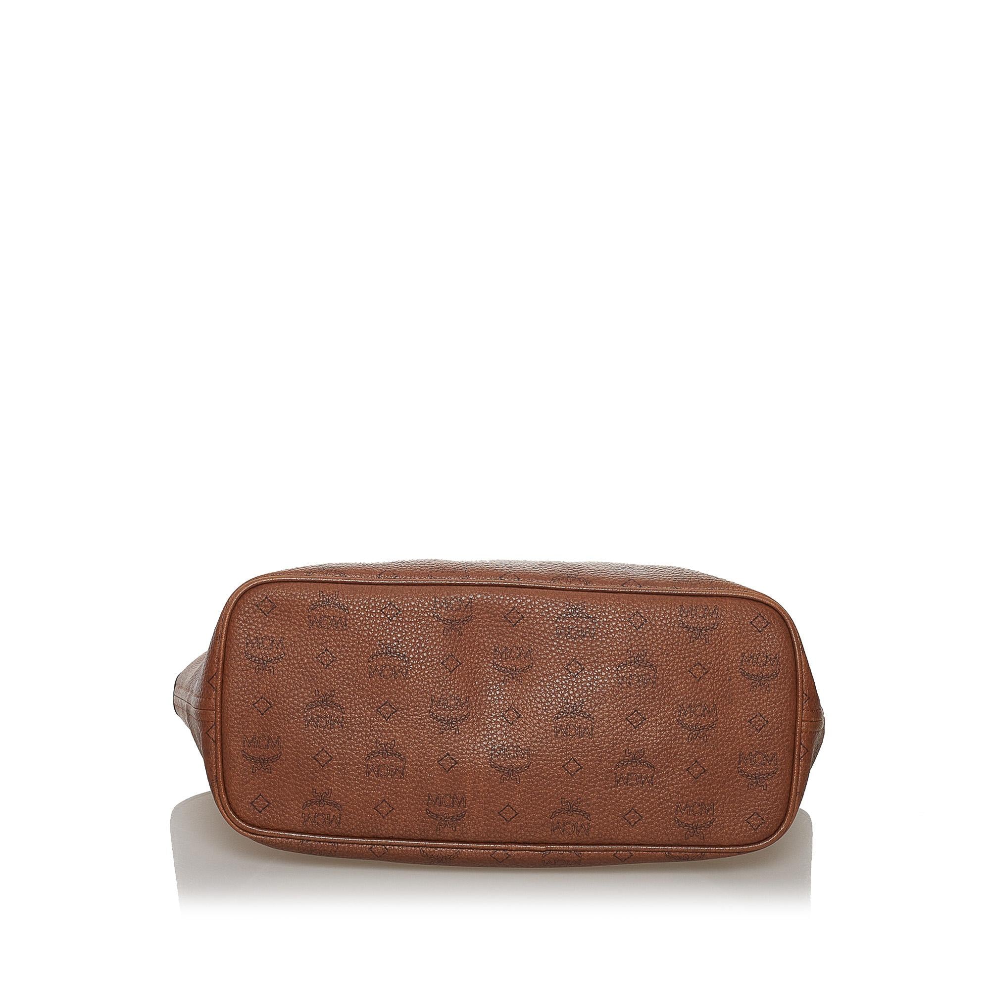 MCM Visetos Leather Tote Bag (SHG-33273)
