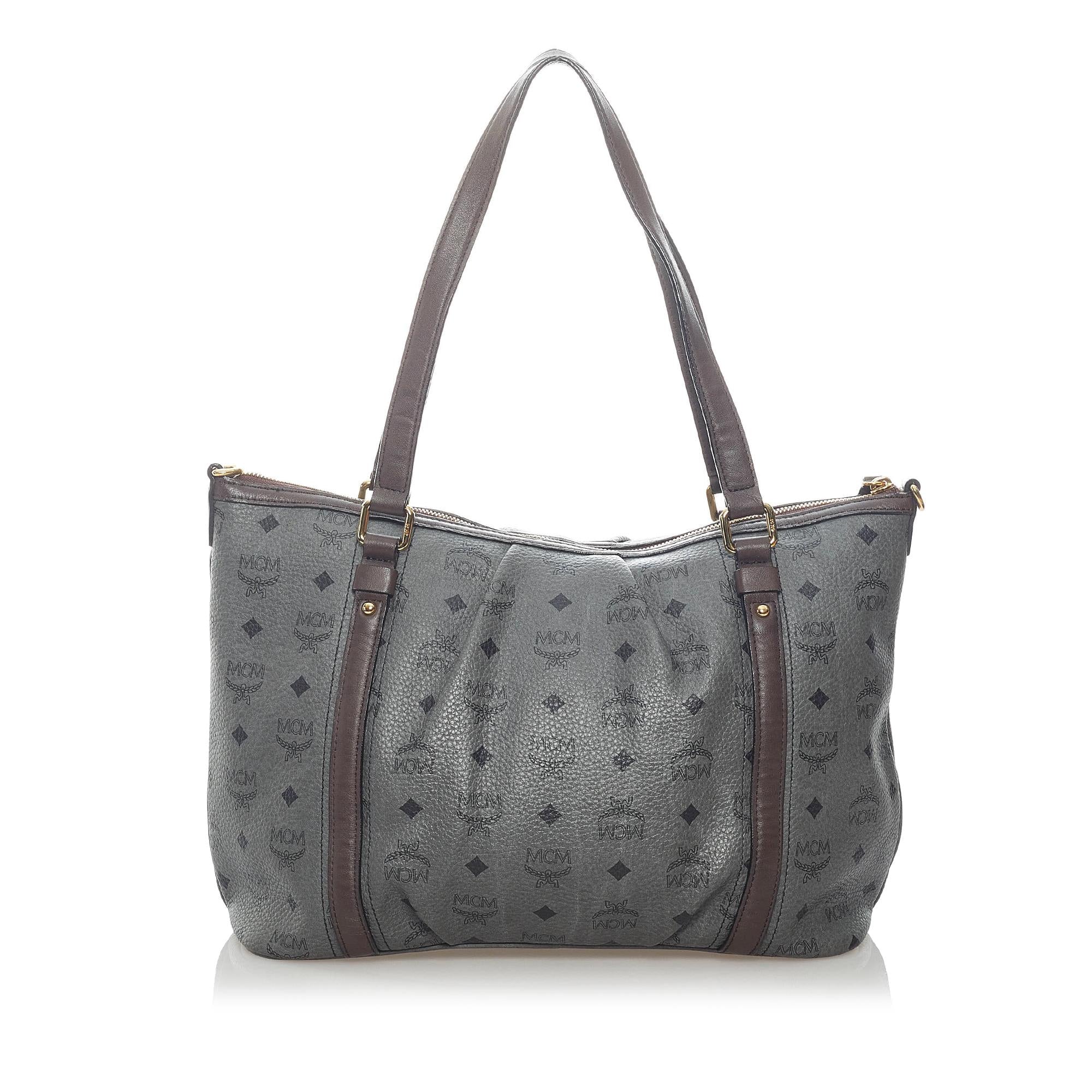 MCM Visetos Leather Tote Bag (SHG-33348)