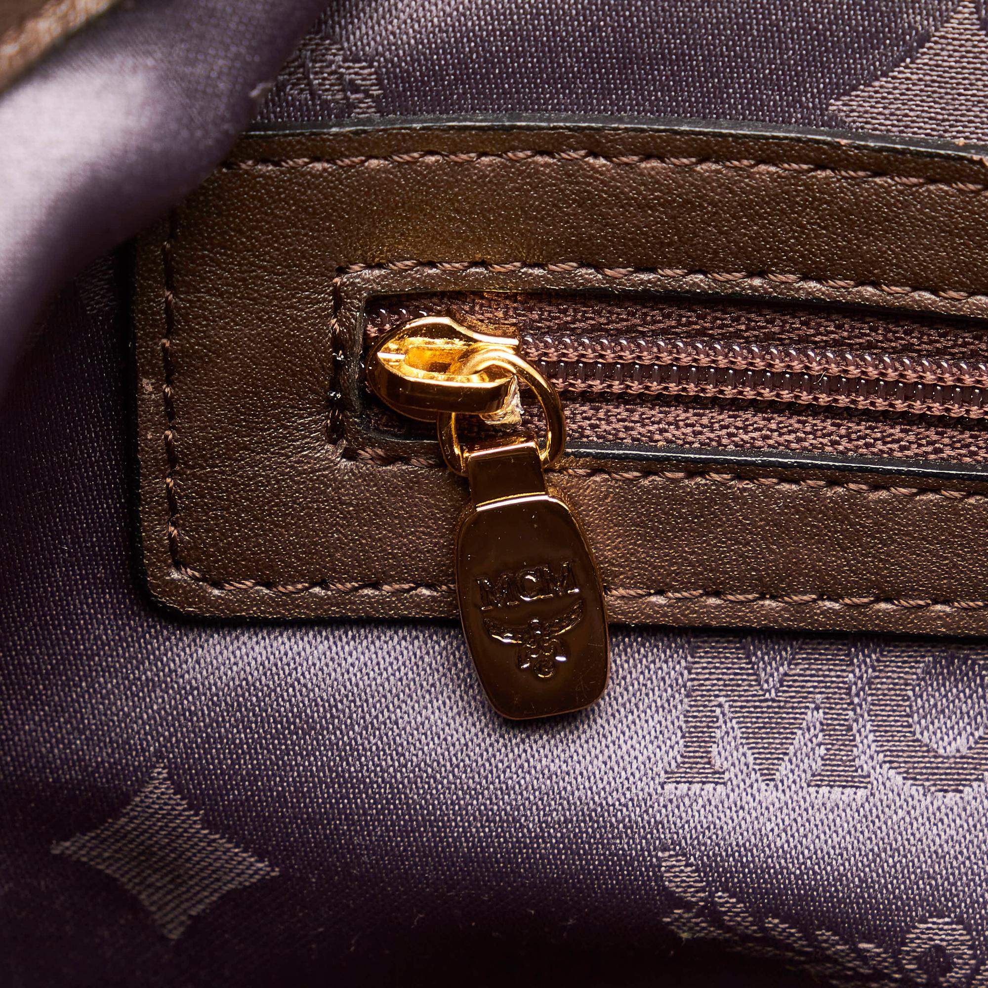 MCM Visetos Leather Tote Bag (SHG-33348)