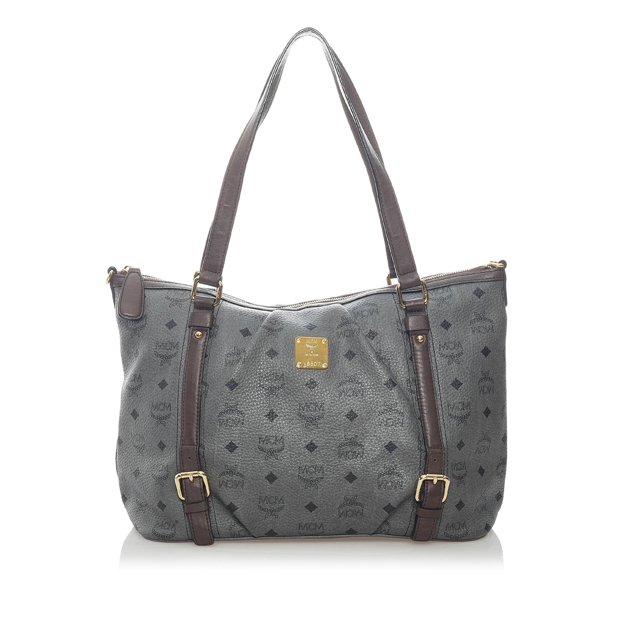 MCM Visetos Leather Tote Bag (SHG-33348)