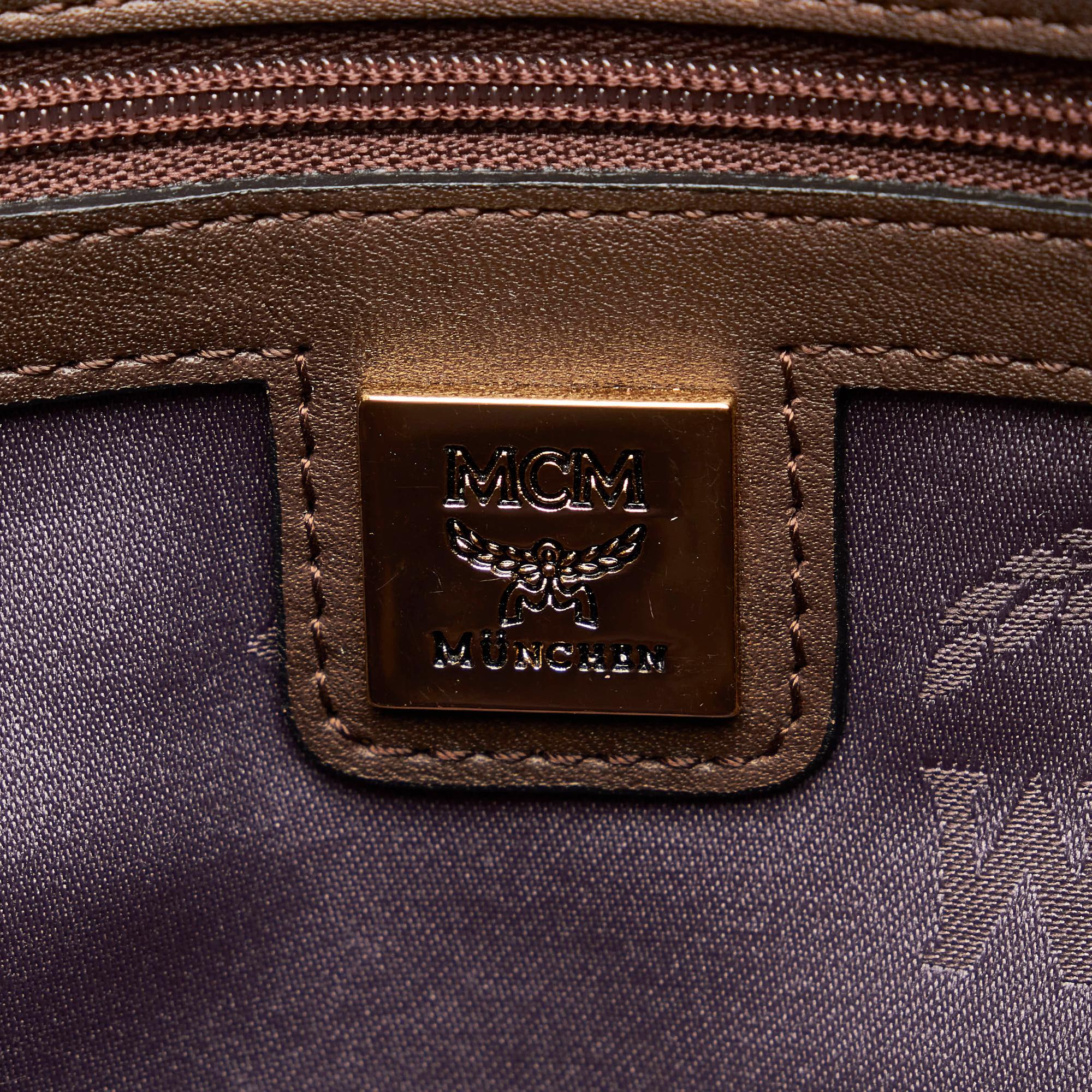 MCM Visetos Leather Tote Bag (SHG-33348)