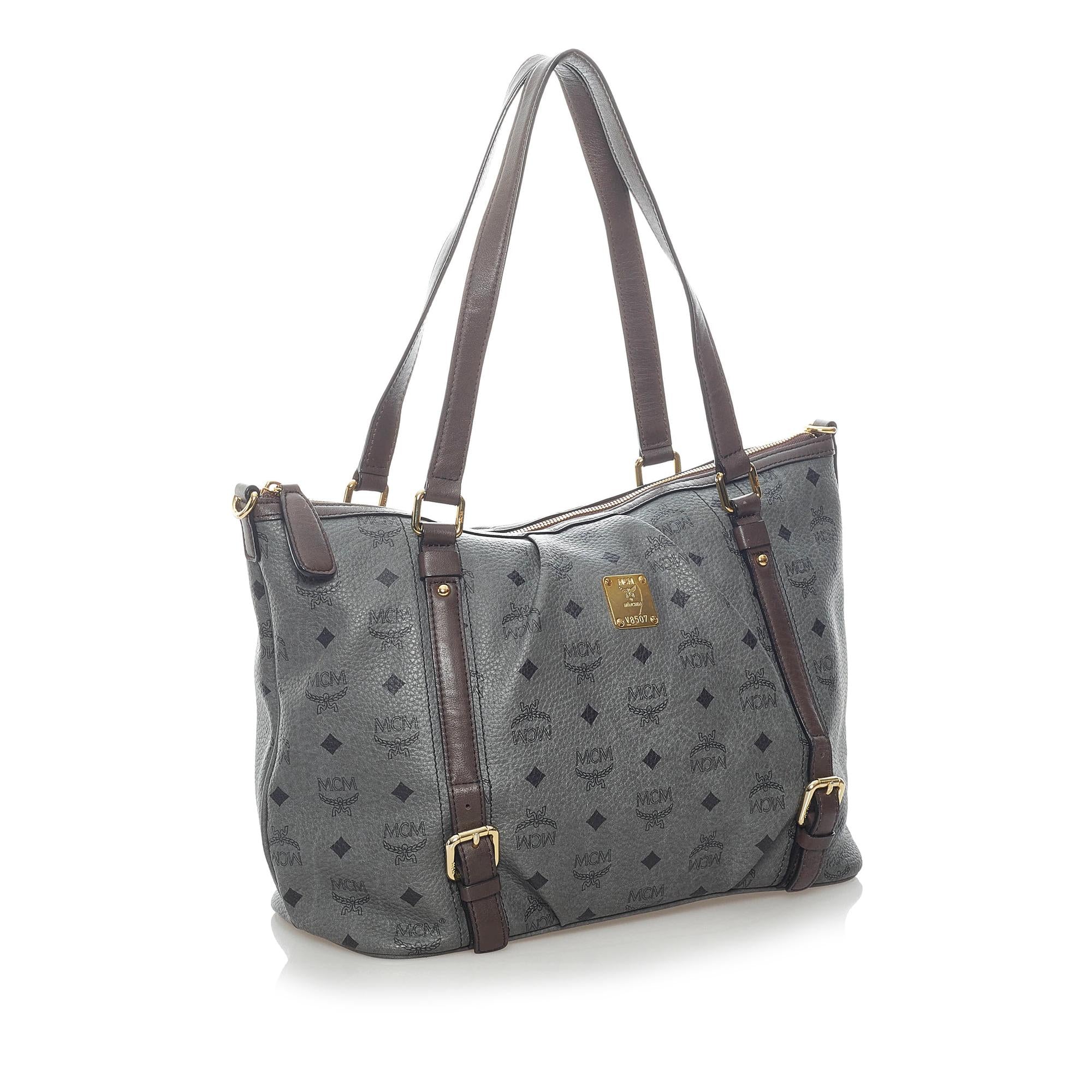 MCM Visetos Leather Tote Bag (SHG-33348)