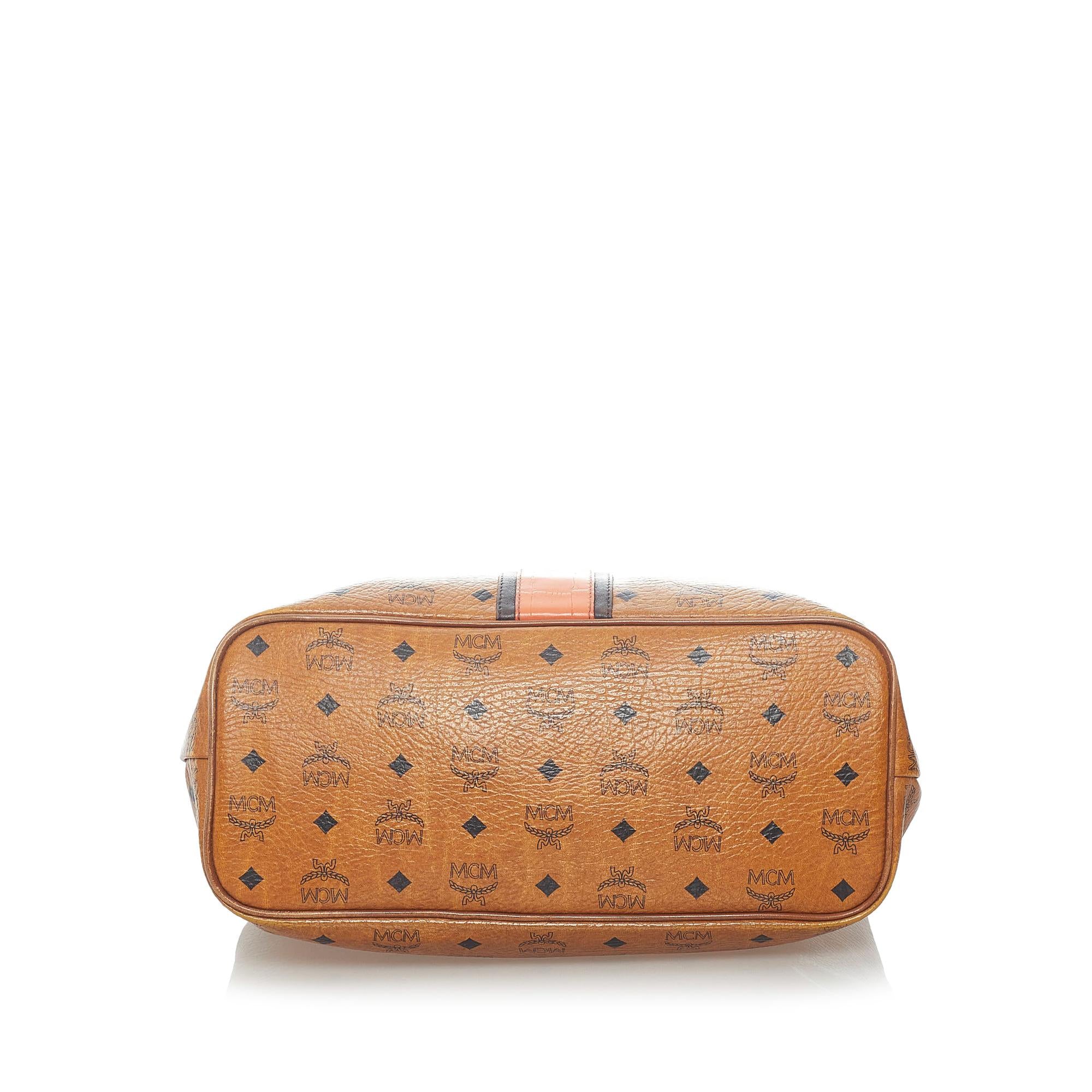 MCM Visetos Leather Tote Bag (SHG-33351)