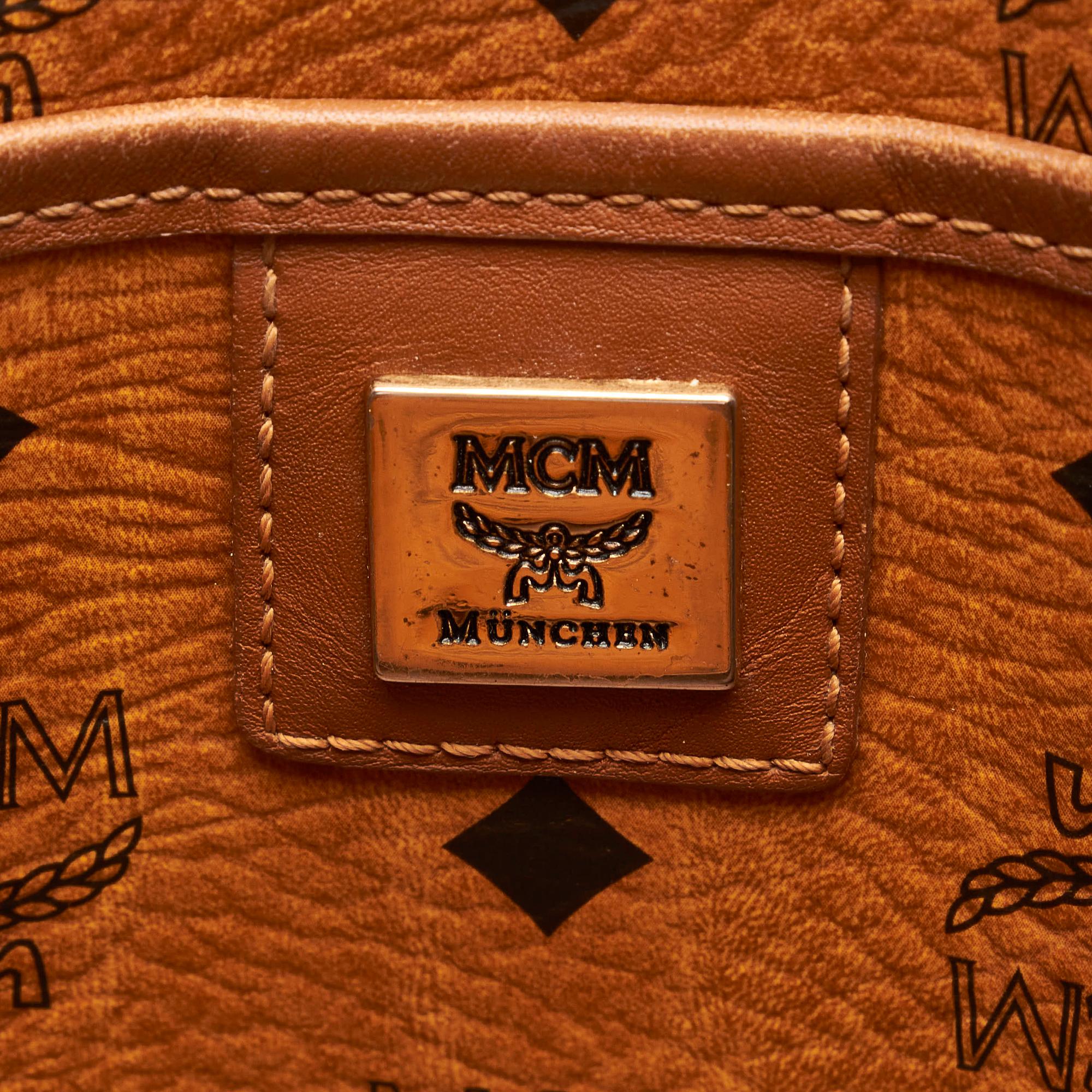 MCM Visetos Leather Tote Bag (SHG-33351)