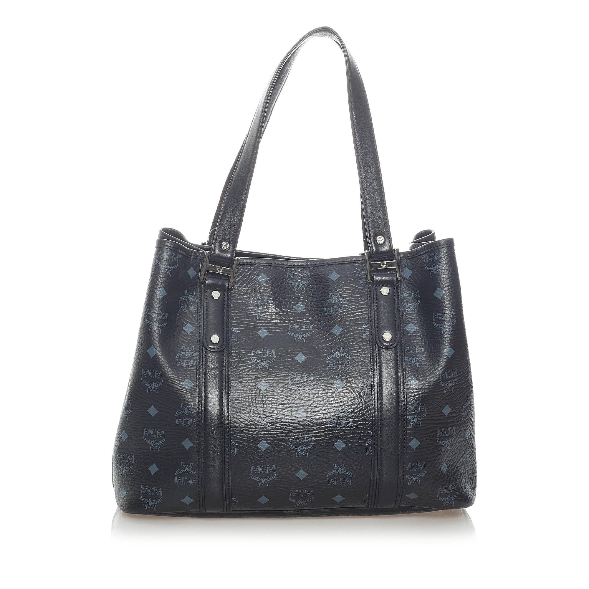 MCM Visetos Leather Tote Bag (SHG-33353)