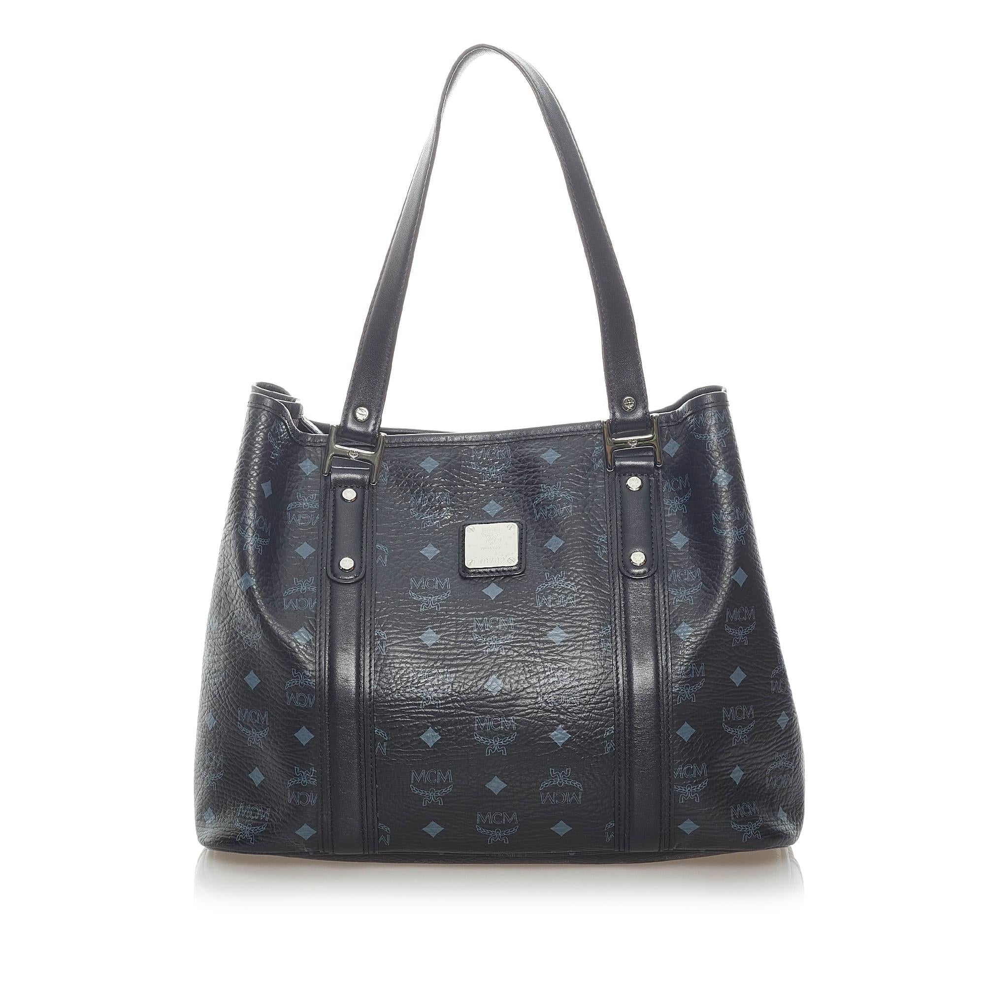 MCM Visetos Leather Tote Bag (SHG-33353)