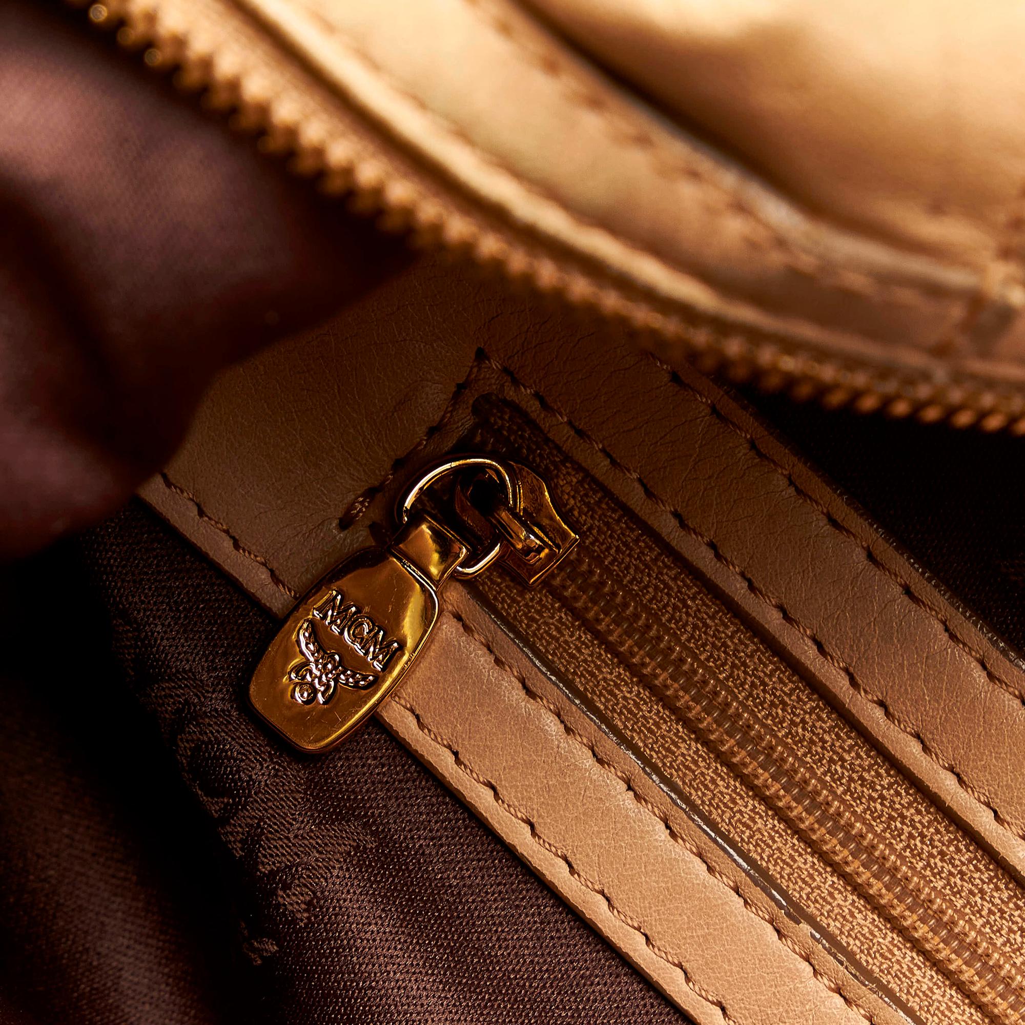 MCM Visetos Leather Tote Bag (SHG-34665)