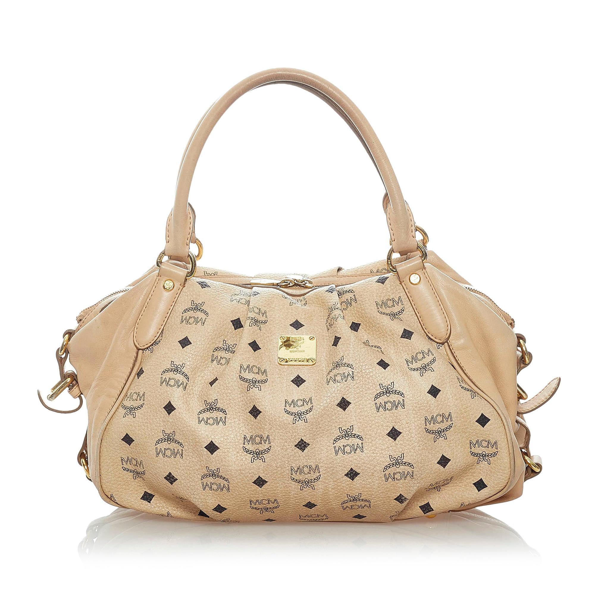 MCM Visetos Leather Tote Bag (SHG-34665)