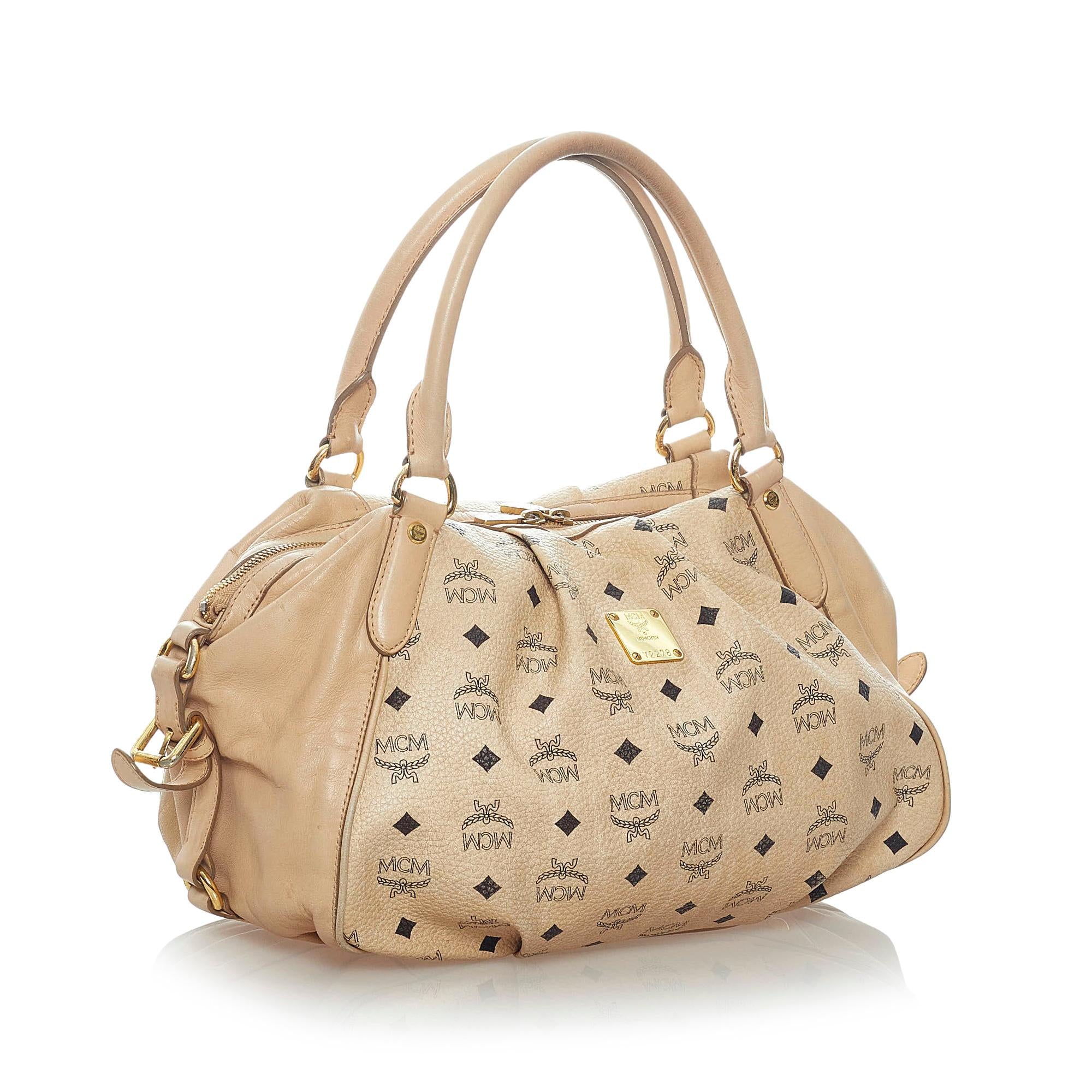 MCM Visetos Leather Tote Bag (SHG-34665)