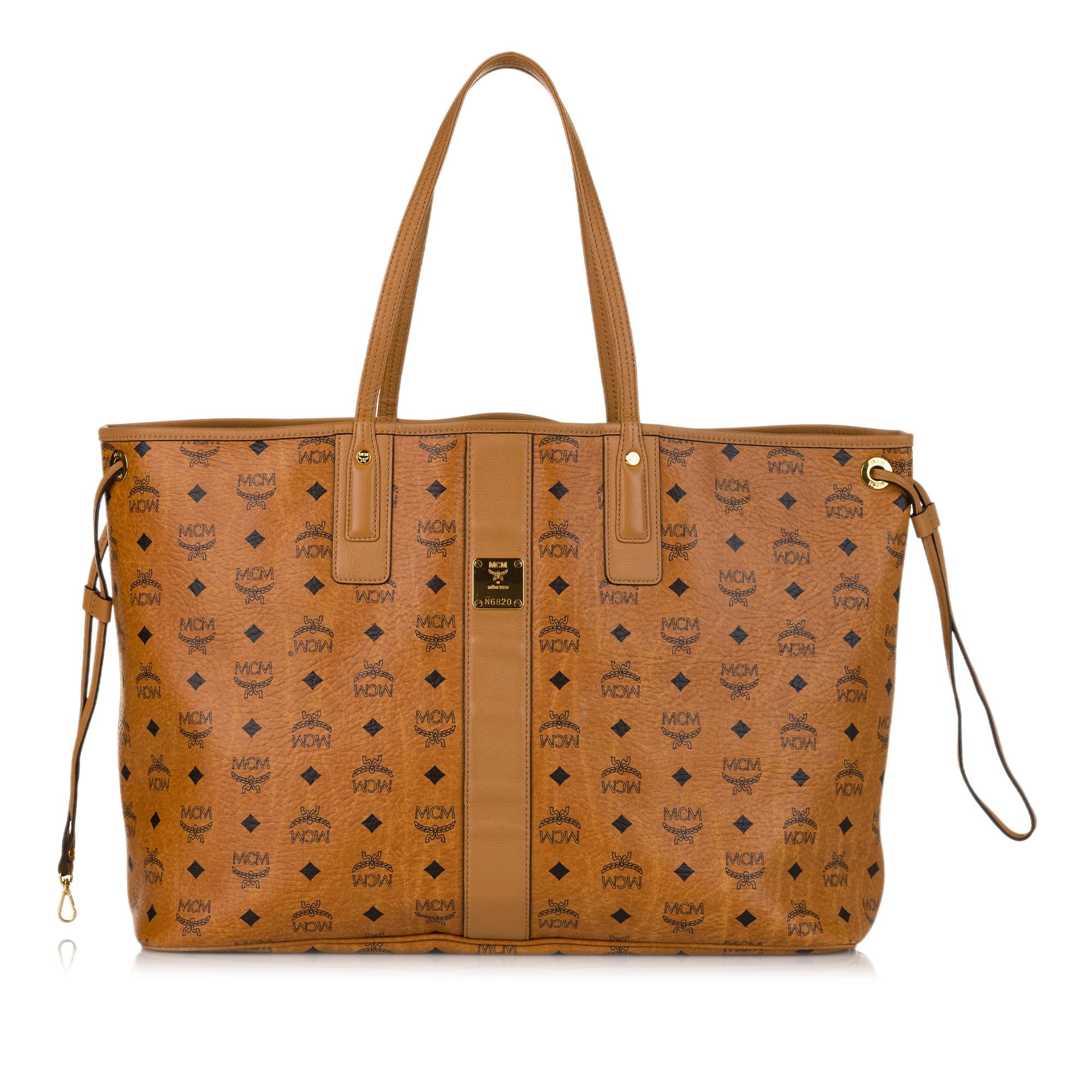MCM Visetos Leather Tote Bag (SHG-35240) - Main Image