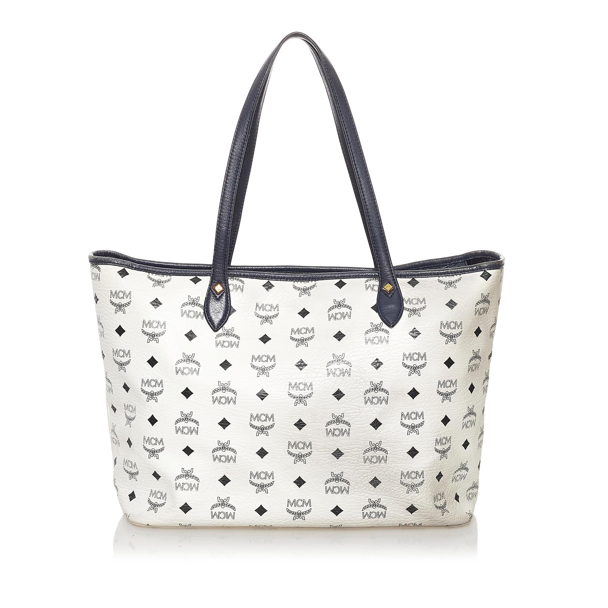 MCM Visetos Leather Tote Bag (SHG-36410)
