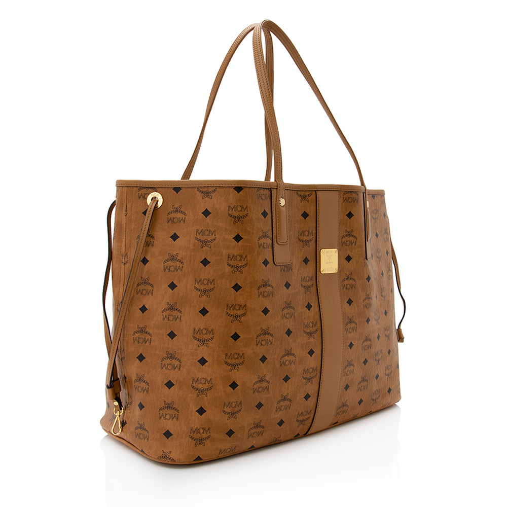 MCM Visetos Liz Reversible Large Shopper Tote (SHF-21182)