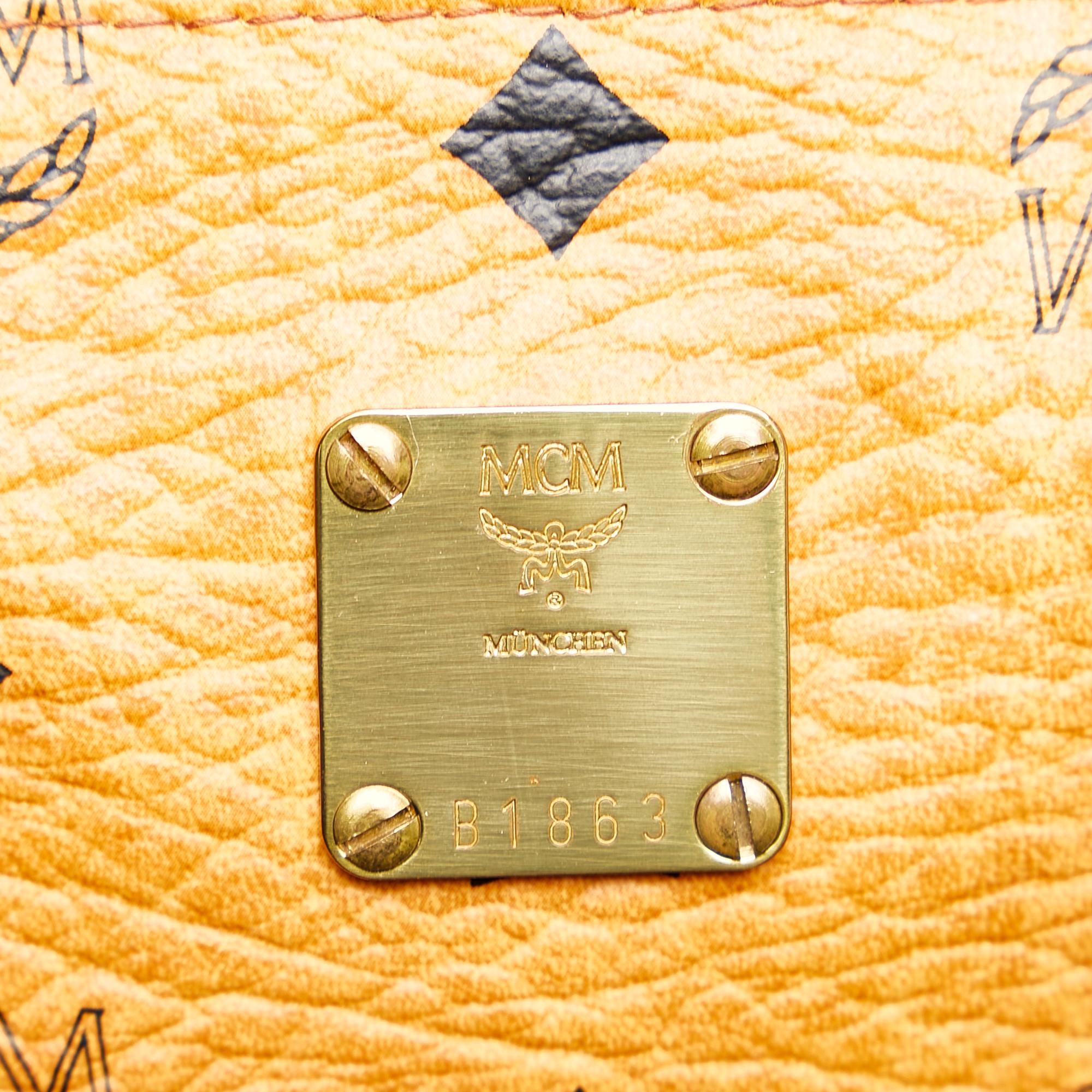 MCM Visetos Mini Boston Bag (SHG-36035)