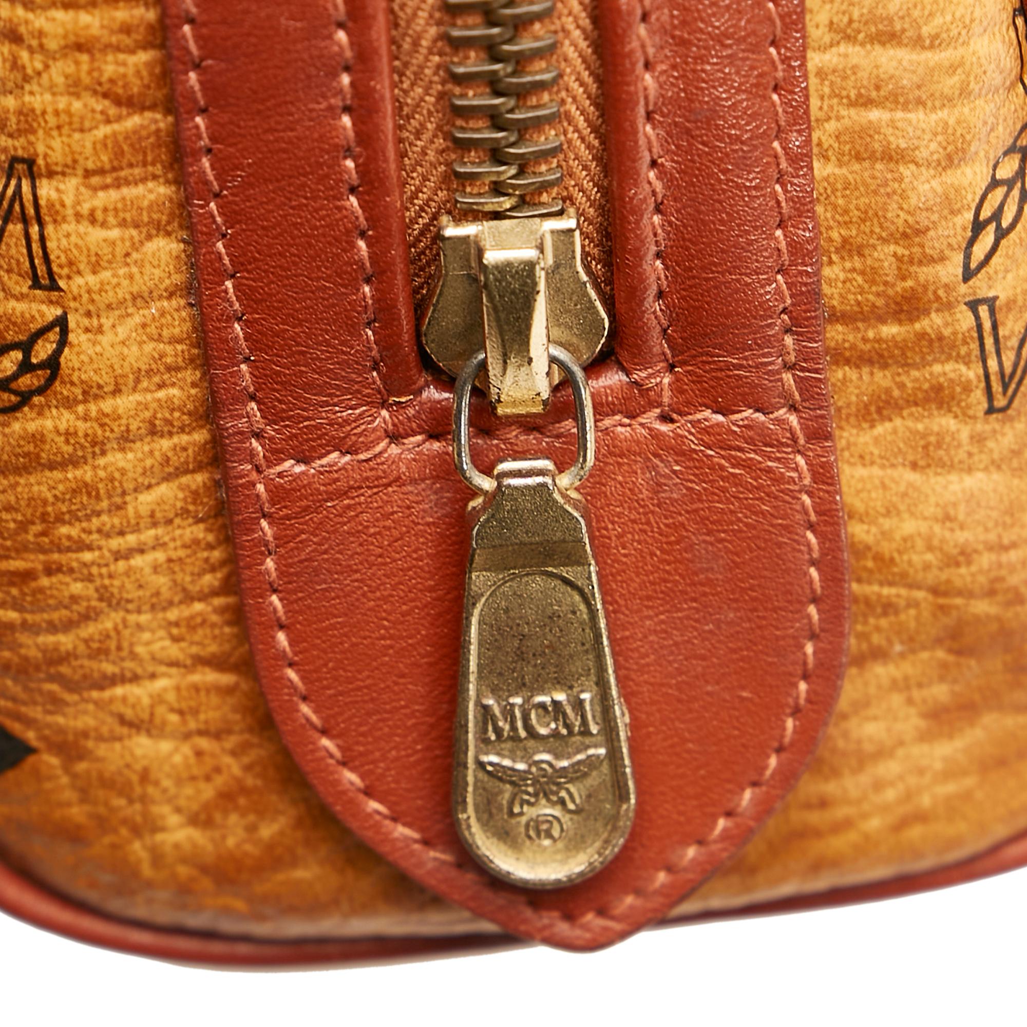 MCM Visetos Mini Boston Satchel (SHG-36634)