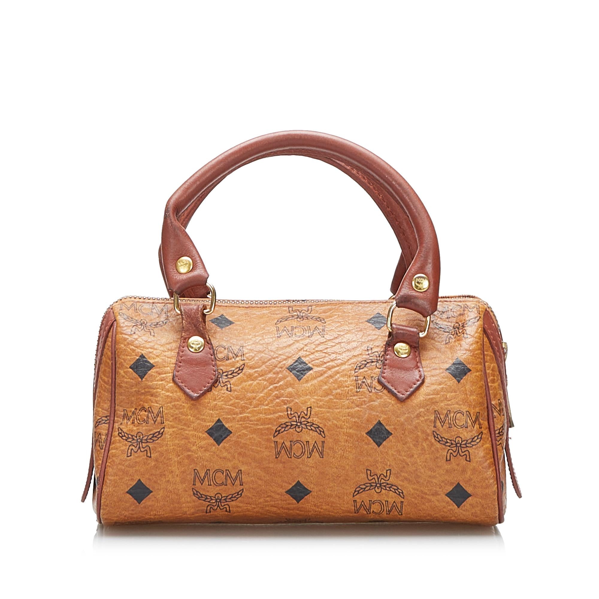 MCM Visetos Mini Satchel (SHG-V7kSVk)