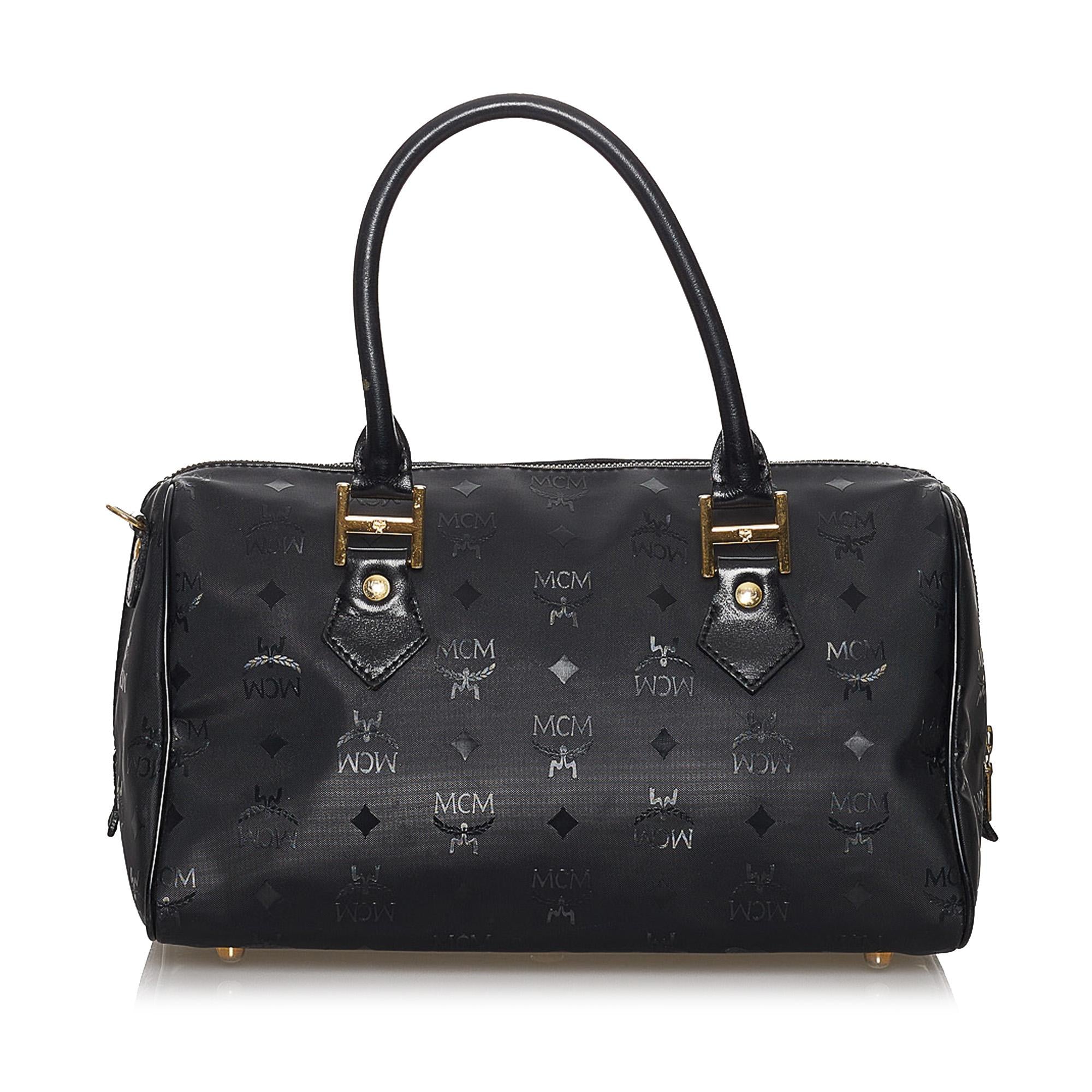 MCM Visetos Nylon Boston Bag (SHG-29567)