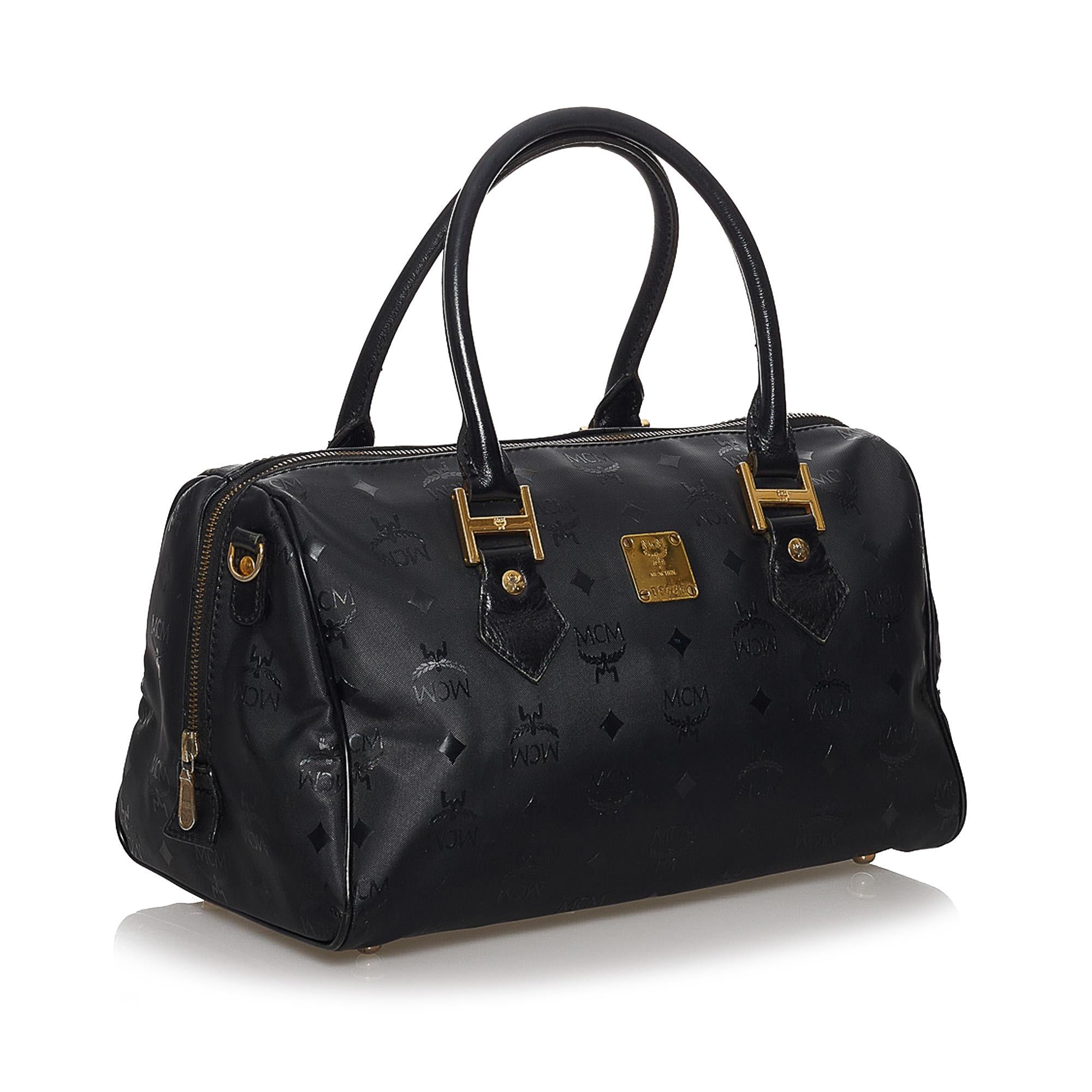 MCM Visetos Nylon Boston Bag (SHG-29567)