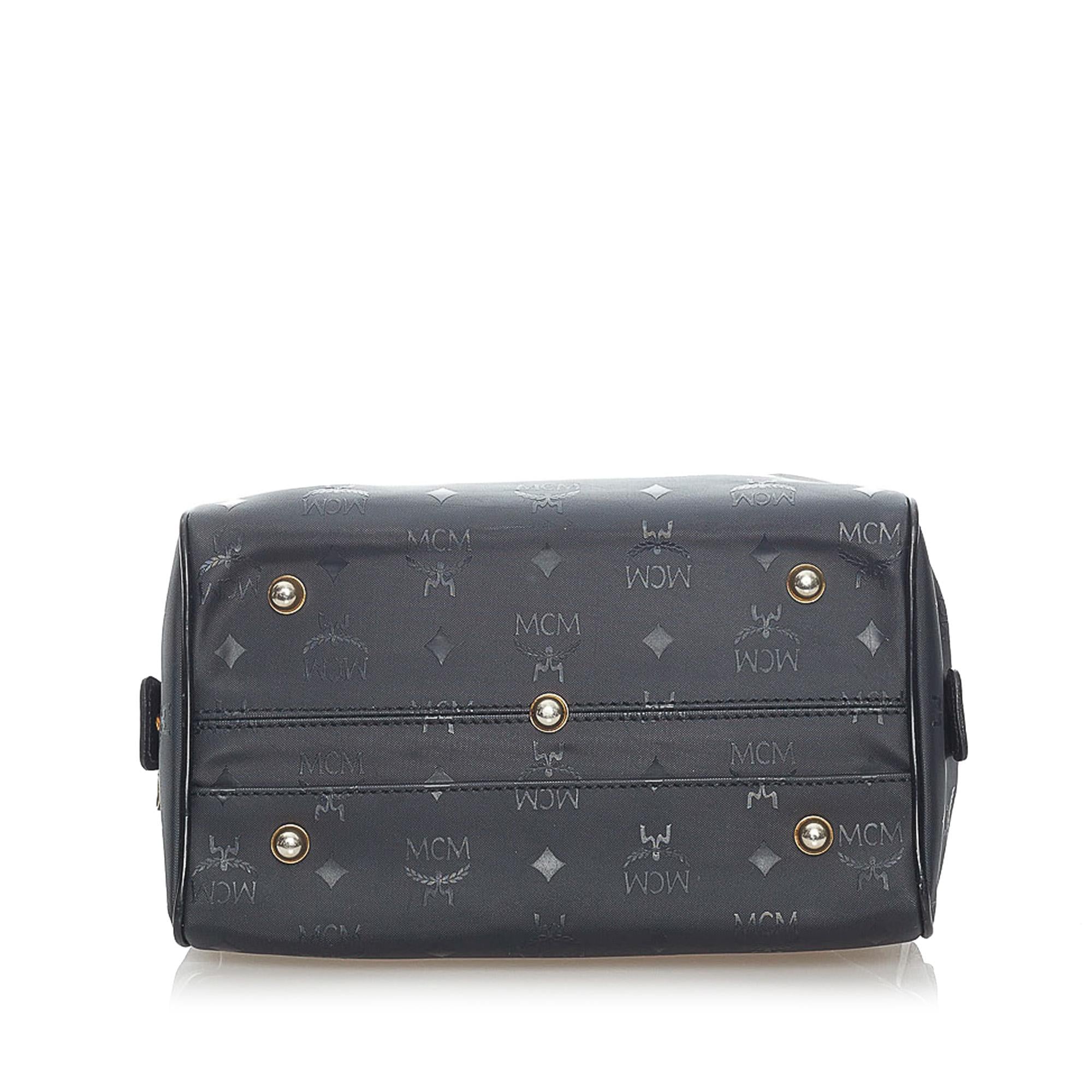 MCM Visetos Nylon Boston Bag (SHG-32231)