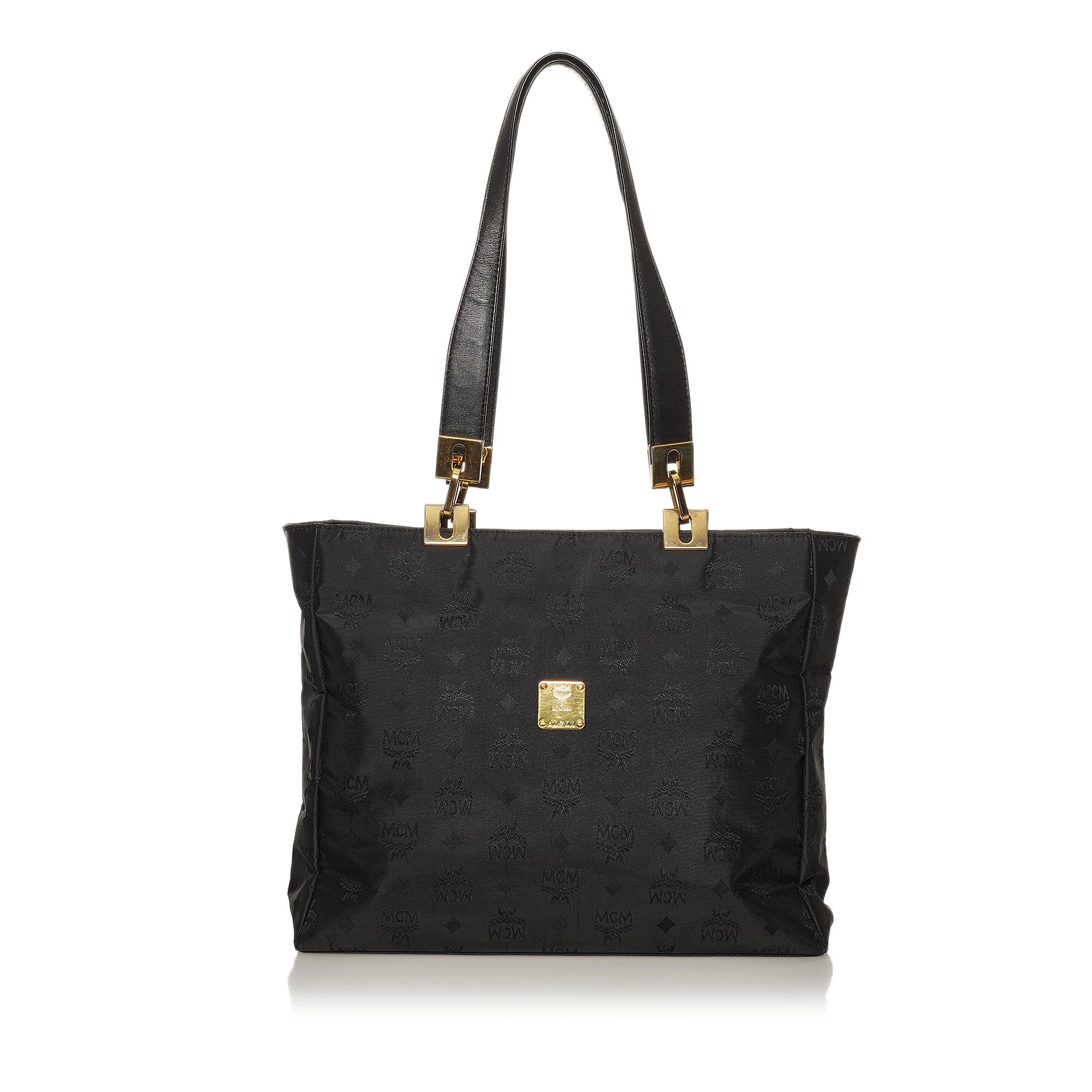 MCM Visetos Nylon Chain Tote Bag (SHG-29114)