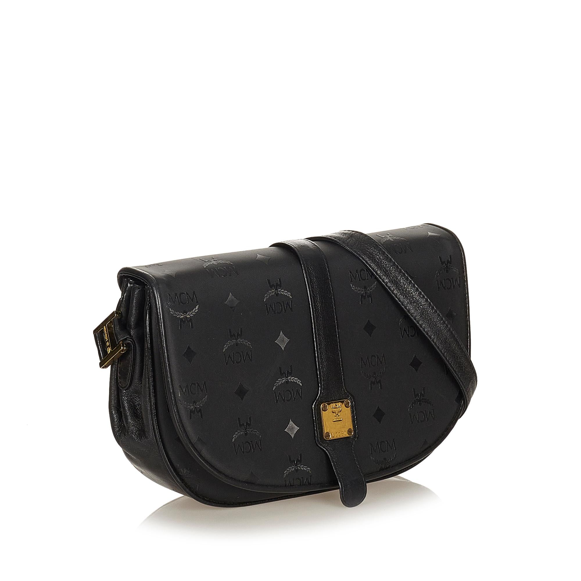 MCM Visetos Nylon Crossbody Bag (SHG-37893)