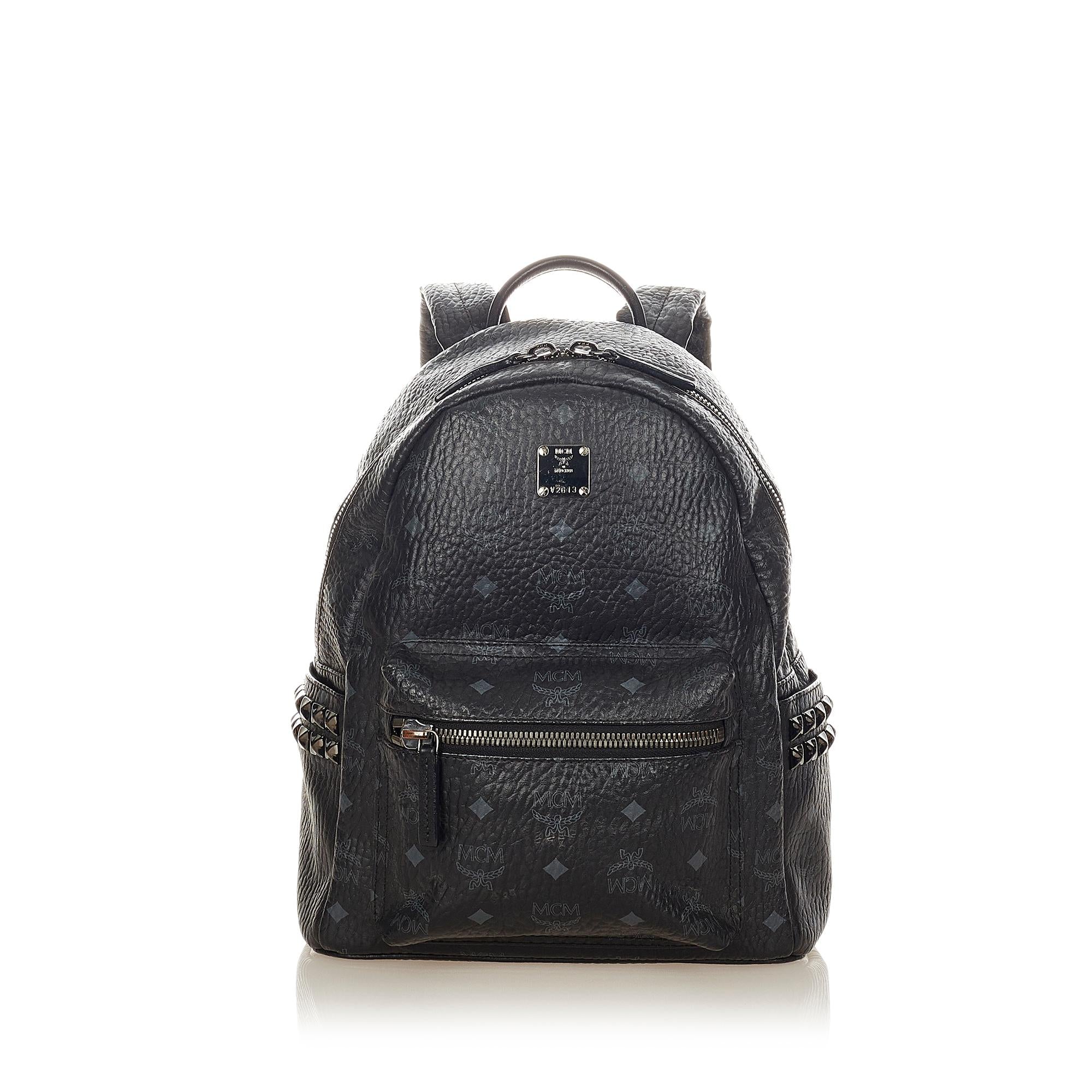 MCM Visetos Stark Leather Backpack (SHG-26273)