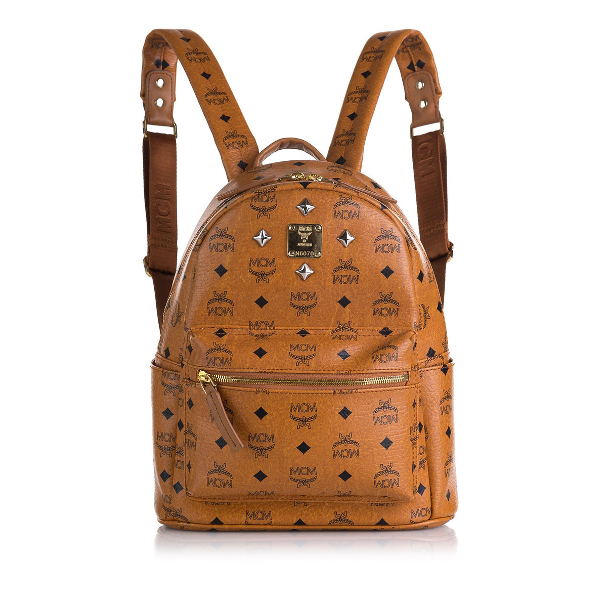 MCM Visetos Stark Leather Backpack (SHG-36059)