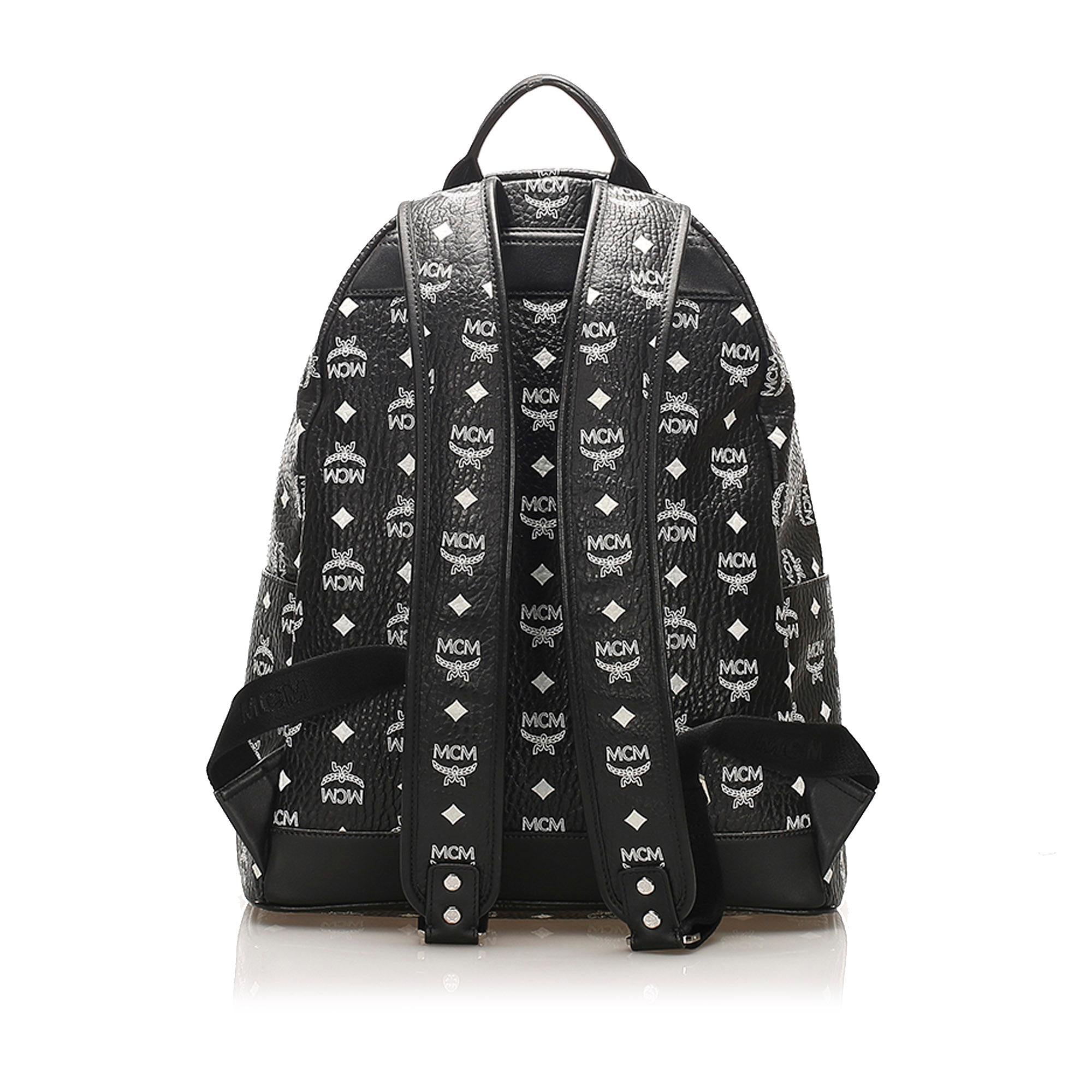 MCM Visetos Stark Leather Backpack (SHG-36407)