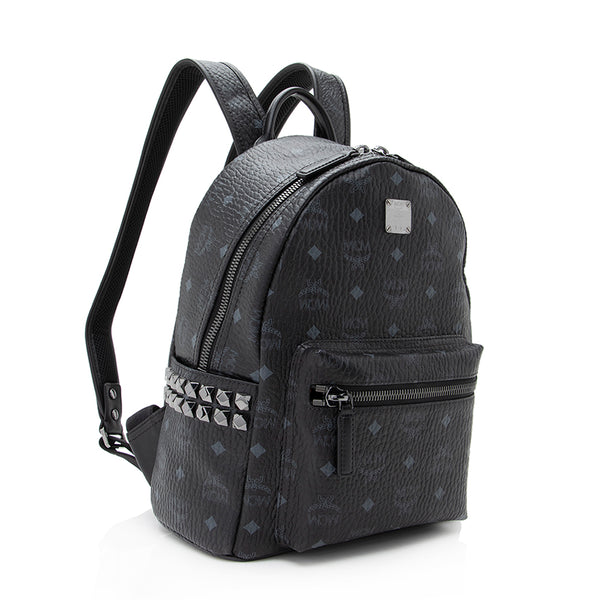 MCM Visetos Side Studs Stark Small Backpack (SHF-baXNGb) – LuxeDH