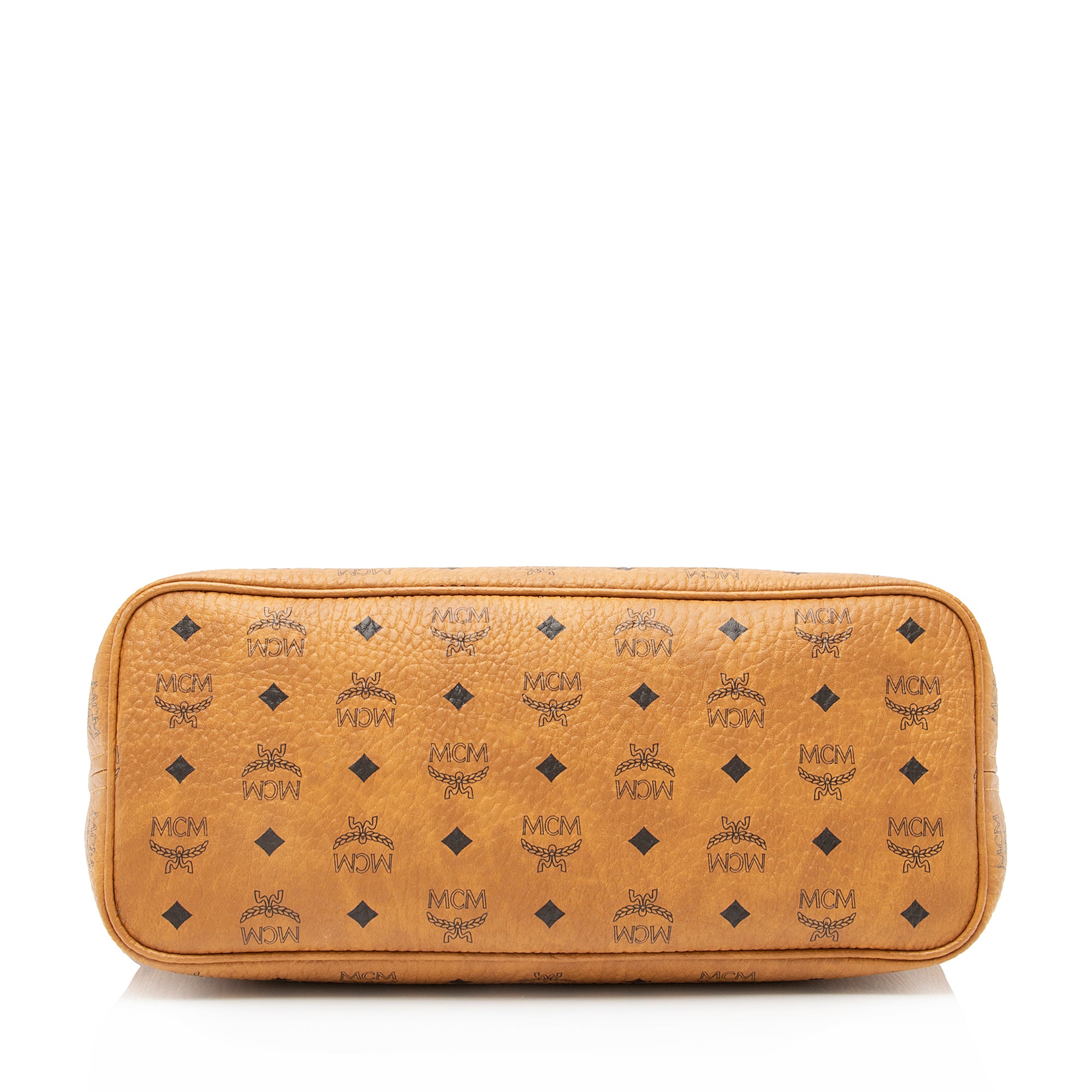 MCM Visetos Yris Large Top Zip Shopper Tote (SHF-23826)