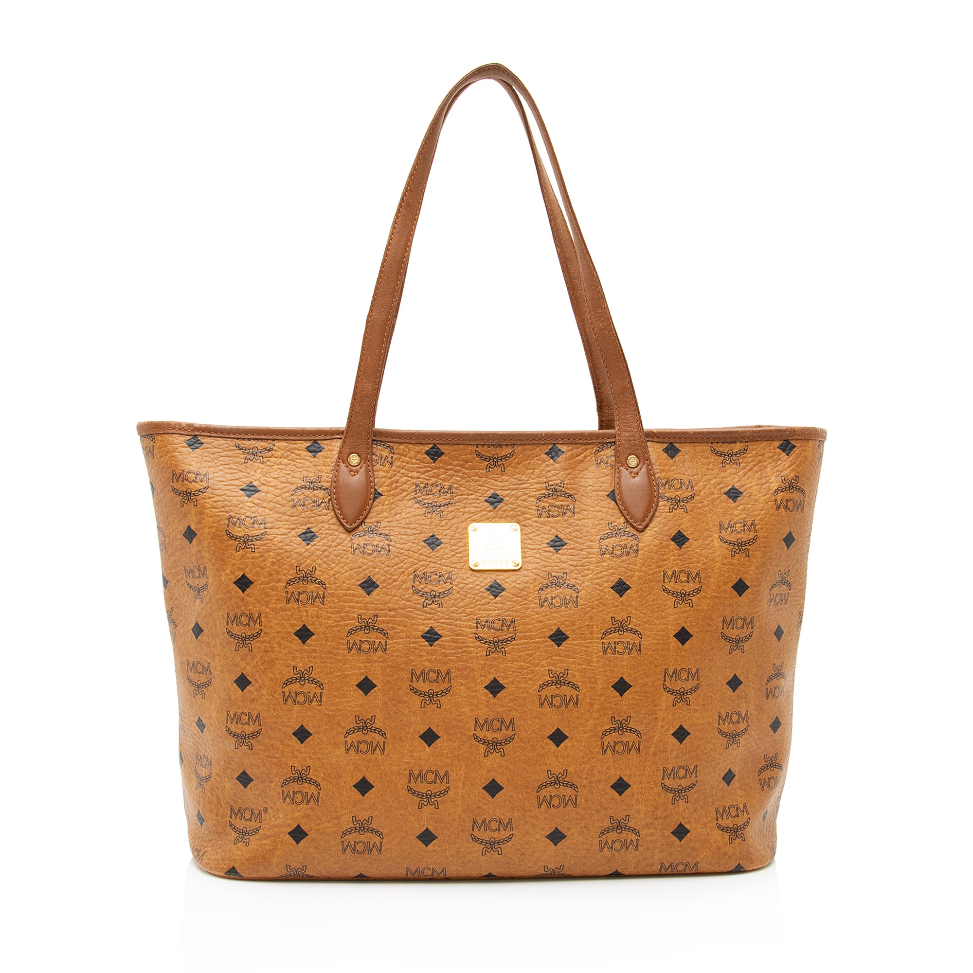 Mcm Tote Bag Mcm Shopper L Vintage MCM Cognac Monogram Visetos