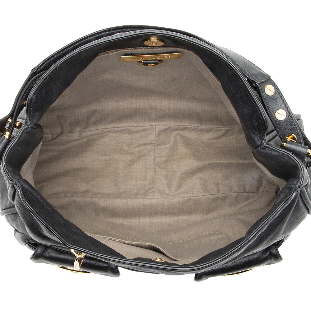 Marc Jacobs Leather Angela Hobo - FINAL SALE (SHF-19979)