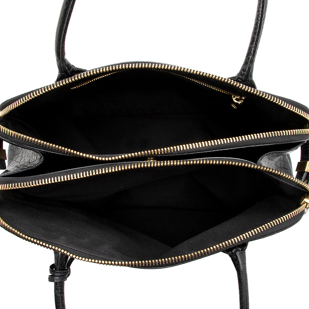 Marc Jacobs Leather Double-Zip Lock Tote - FINAL SALE (SHF-14154)