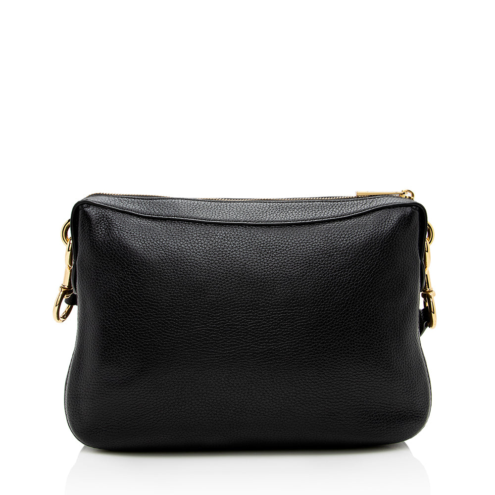 Marc Jacobs Leather Lock That Messenger Bag (SHF-17371)