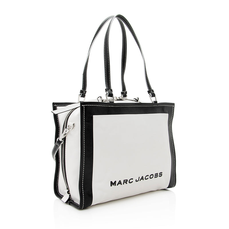 Marc Jacobs Leather The Box Shopper 29 Tote (SHF-21569)