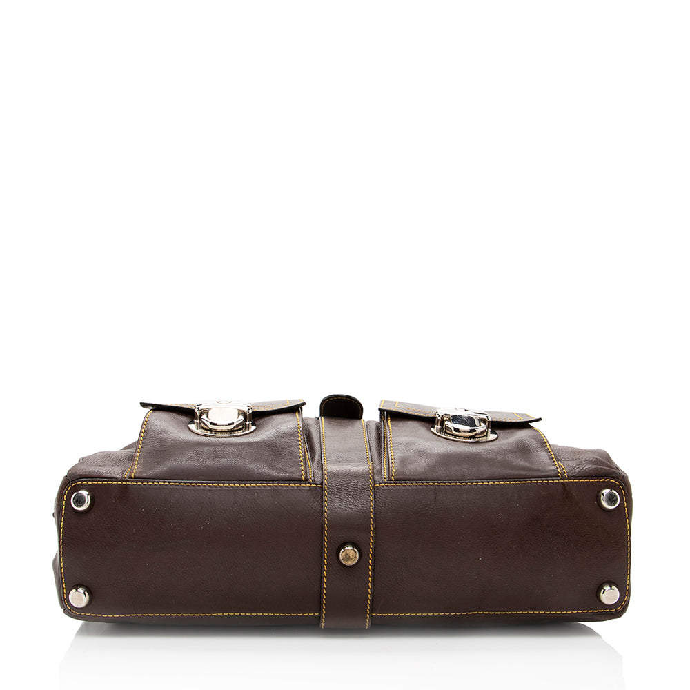 Marc Jacobs Leather Venetia Satchel - FINAL SALE (SHF-17674)