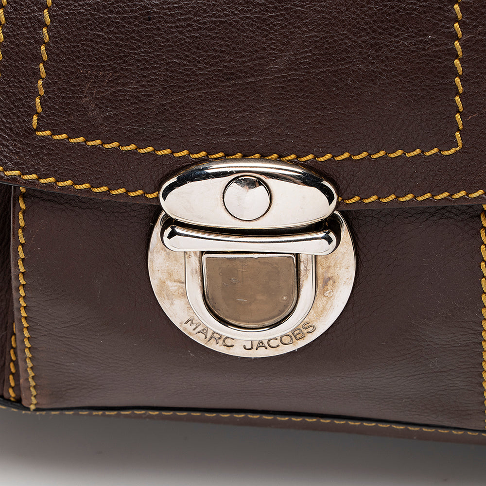 Marc Jacobs Leather Venetia Satchel - FINAL SALE (SHF-17674)